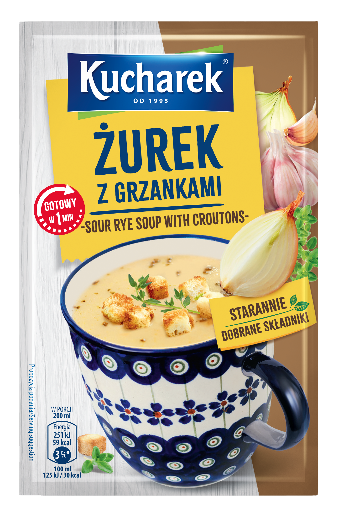 Kucharek Zupa Jednoporcjowa Żurek Z Grzankami 17G