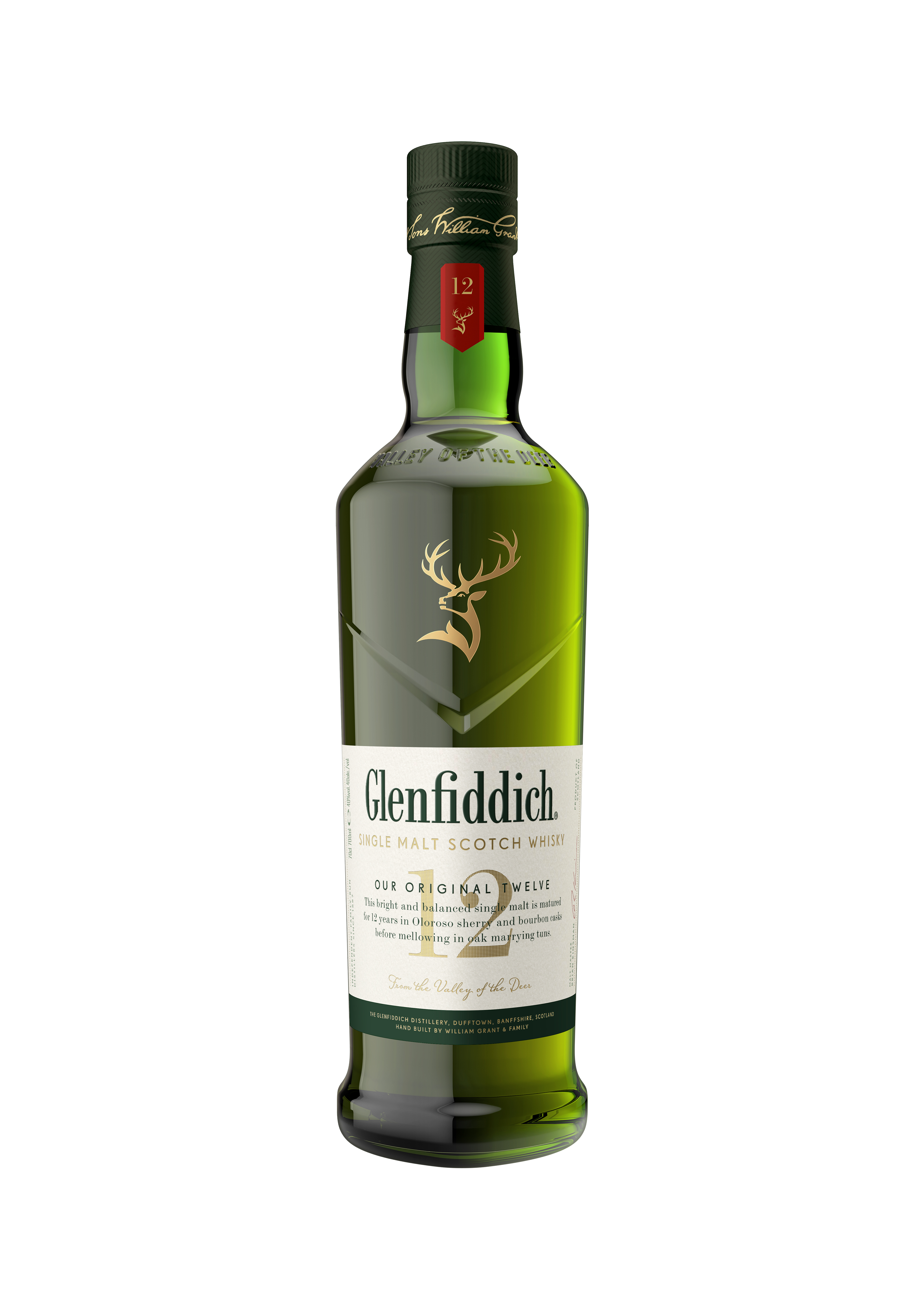 Whisky Glenfiddich 12Yo +Tuba 40% 700Ml