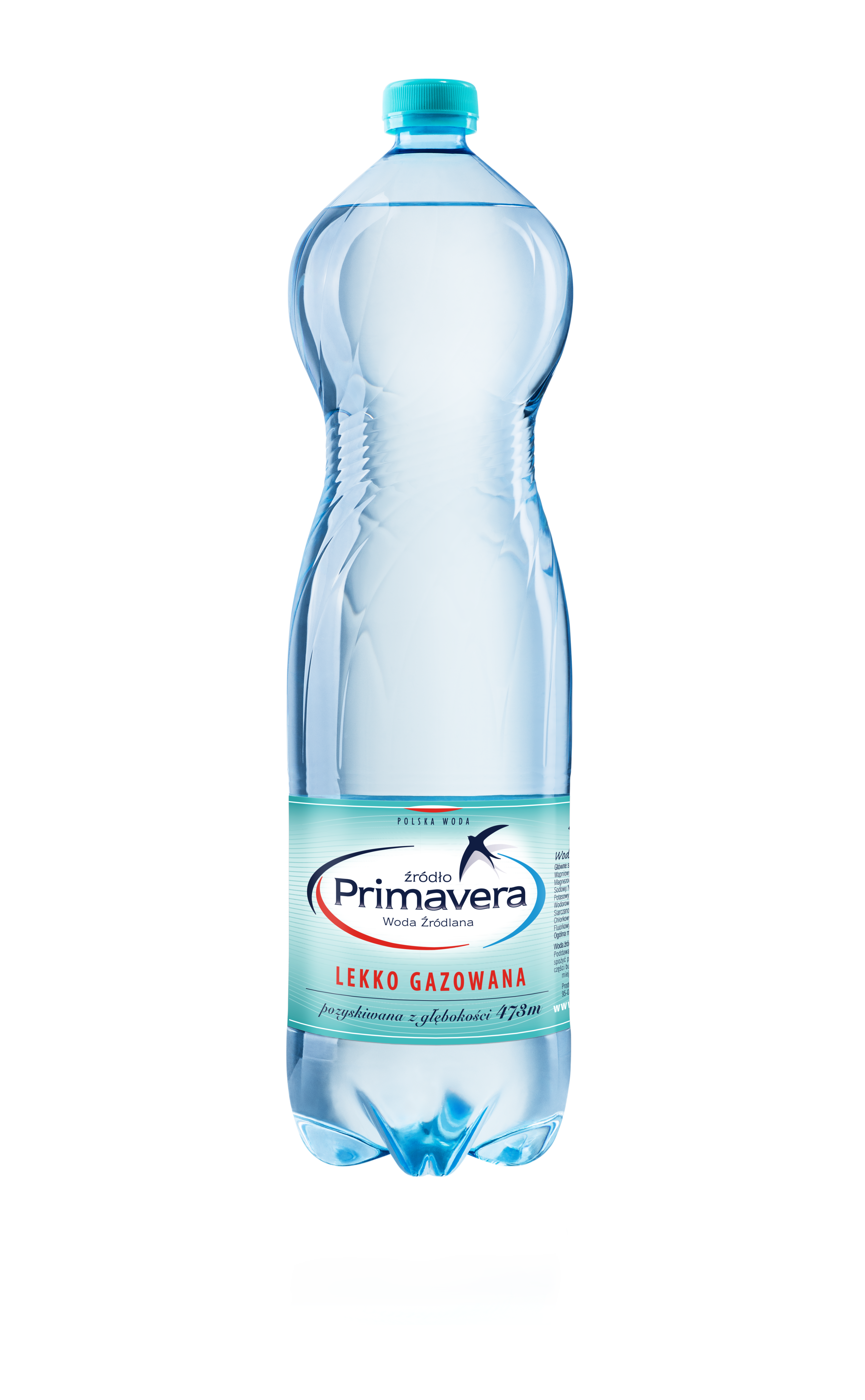 Primavera Woda Źródlana Lekko Gazowana Pet 1,5 L - Kaucja