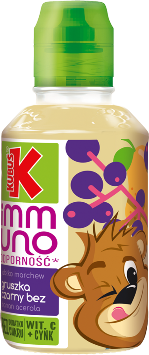 Kubuś Immuno Odporność Sok Gruszka Banan Czarny Bez 200 Ml