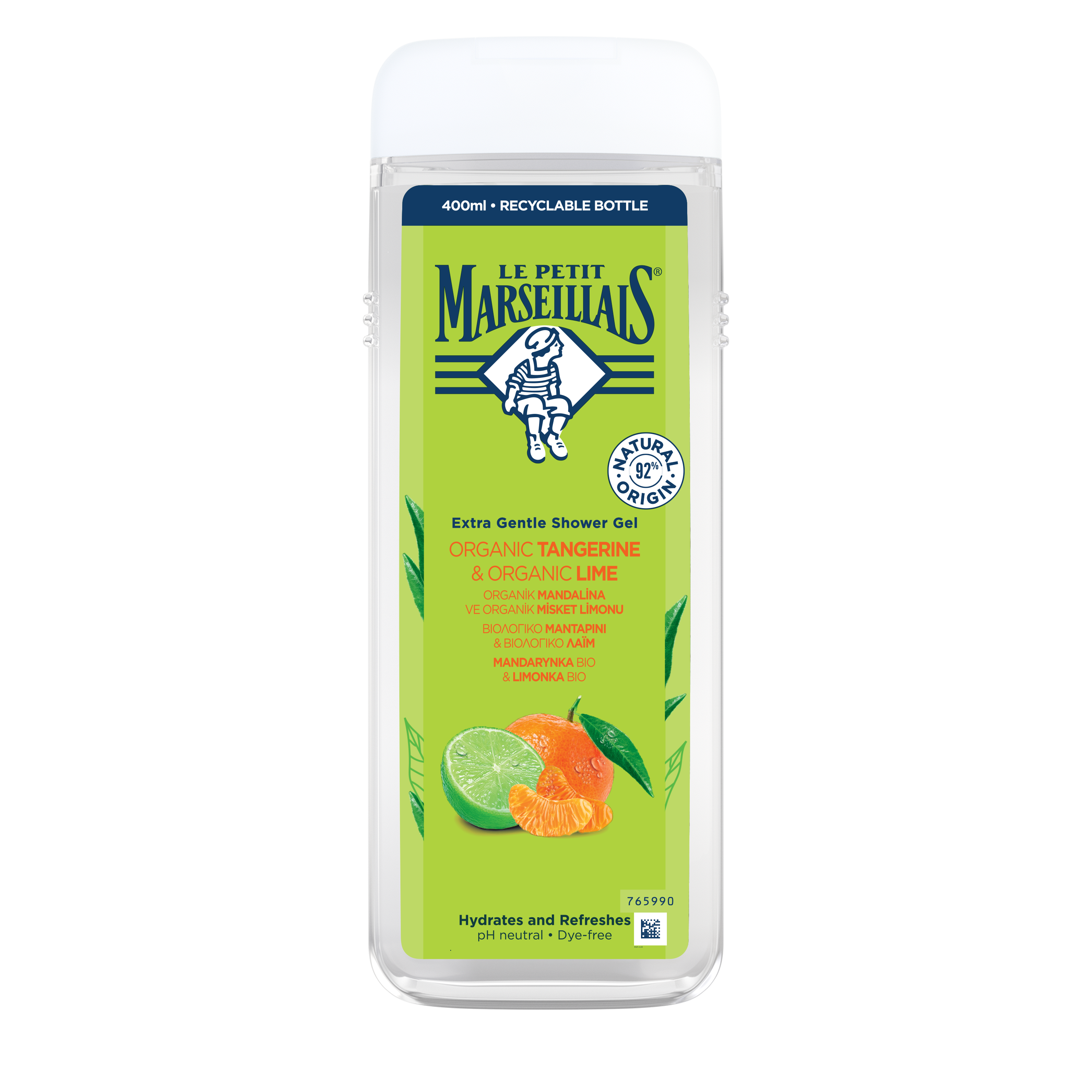 Le Petit Marseillas, Żel Pod Prysznic Mandarynka I Limonka 400 Ml