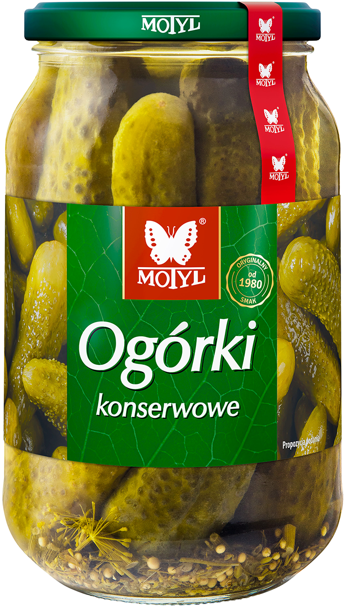 Ogórki Konserwowe Motyl 860G (900Ml)