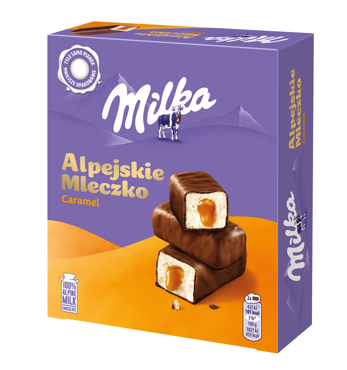 Milka Alpejskie Mleczko Caramel 350G