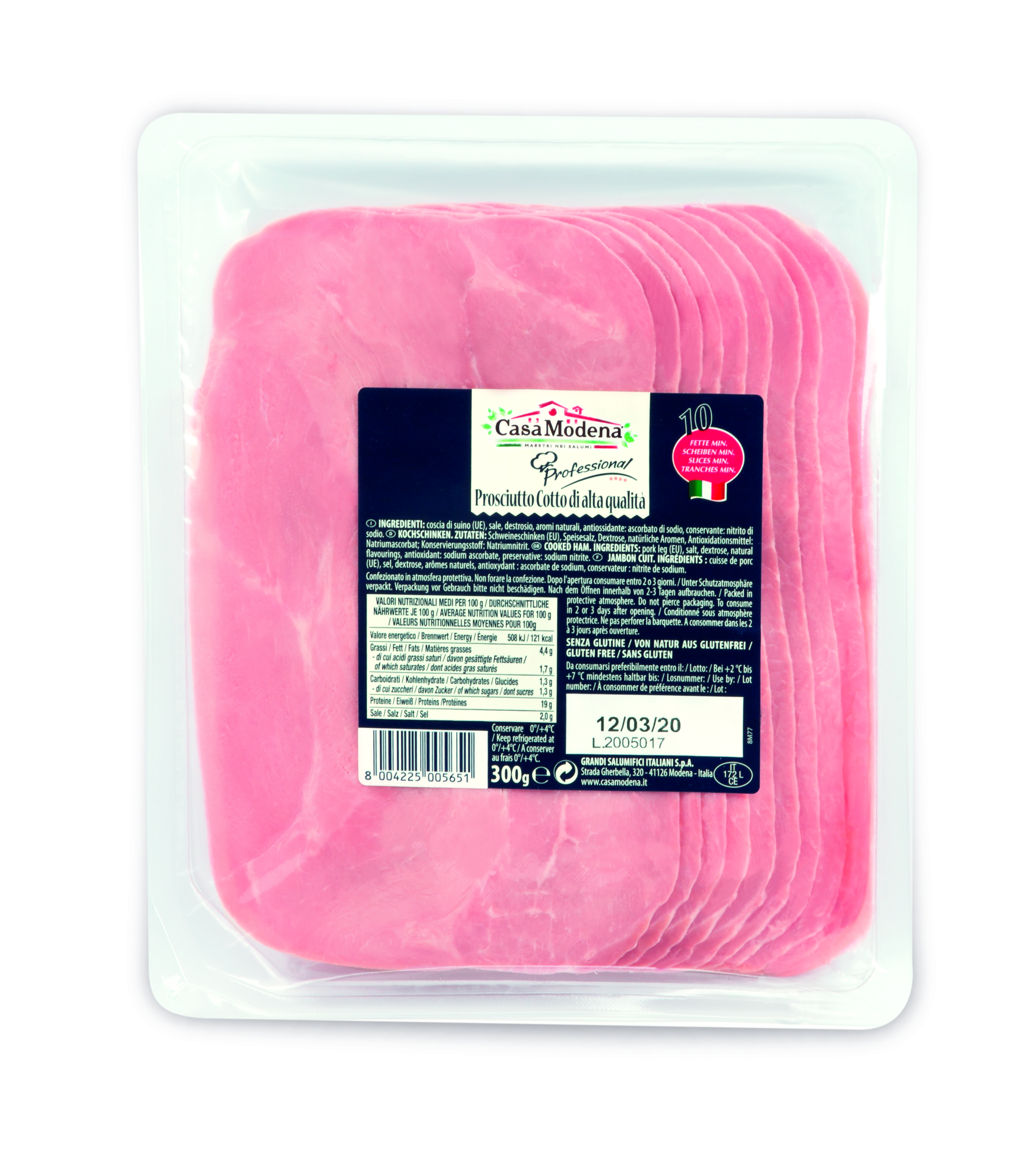 Casa Modena Prosciutto Cotto Di Alta Qualita 300G