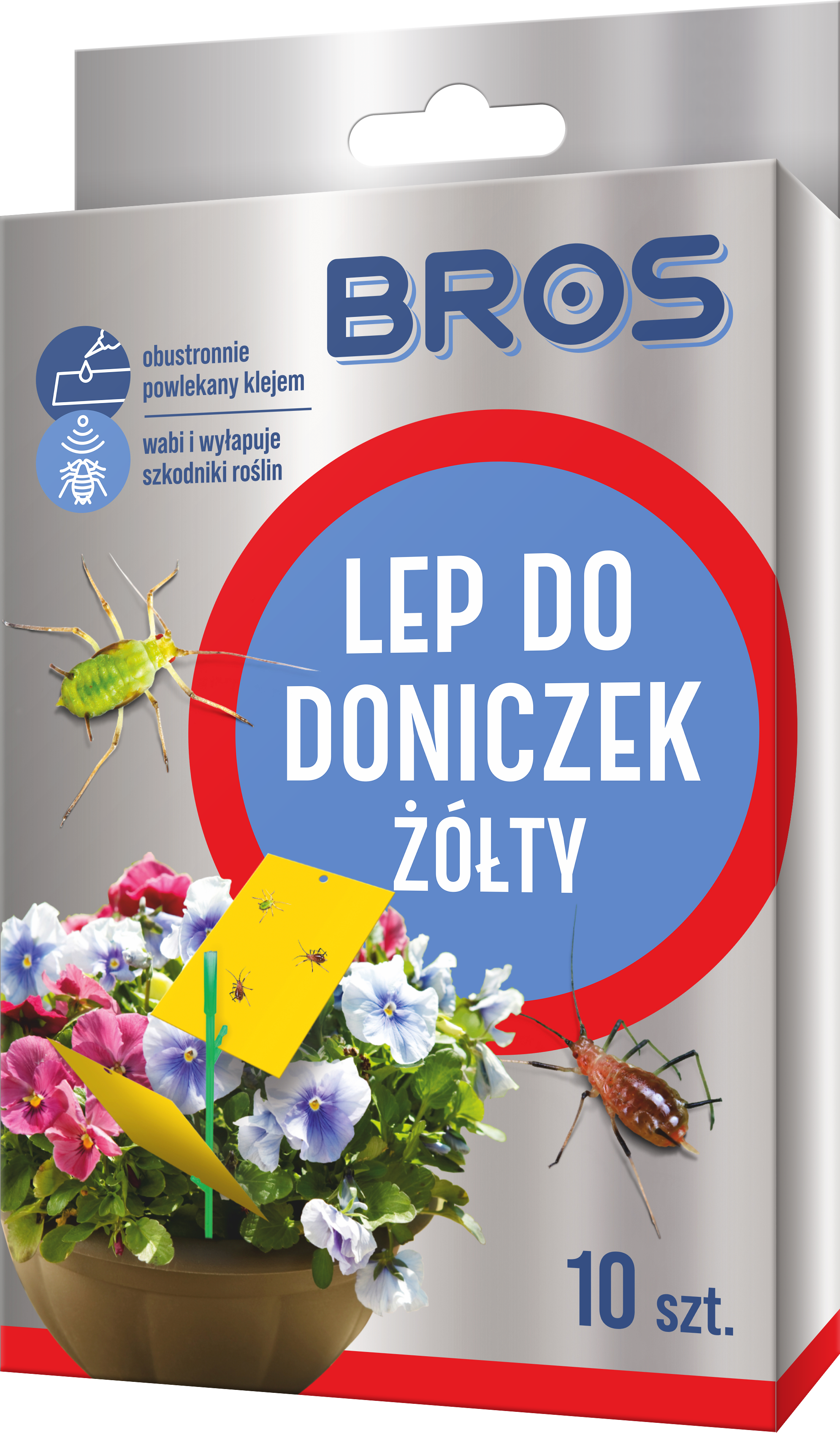 Bros - Lep Do Doniczek Żółty 10Szt. Fsc Mix