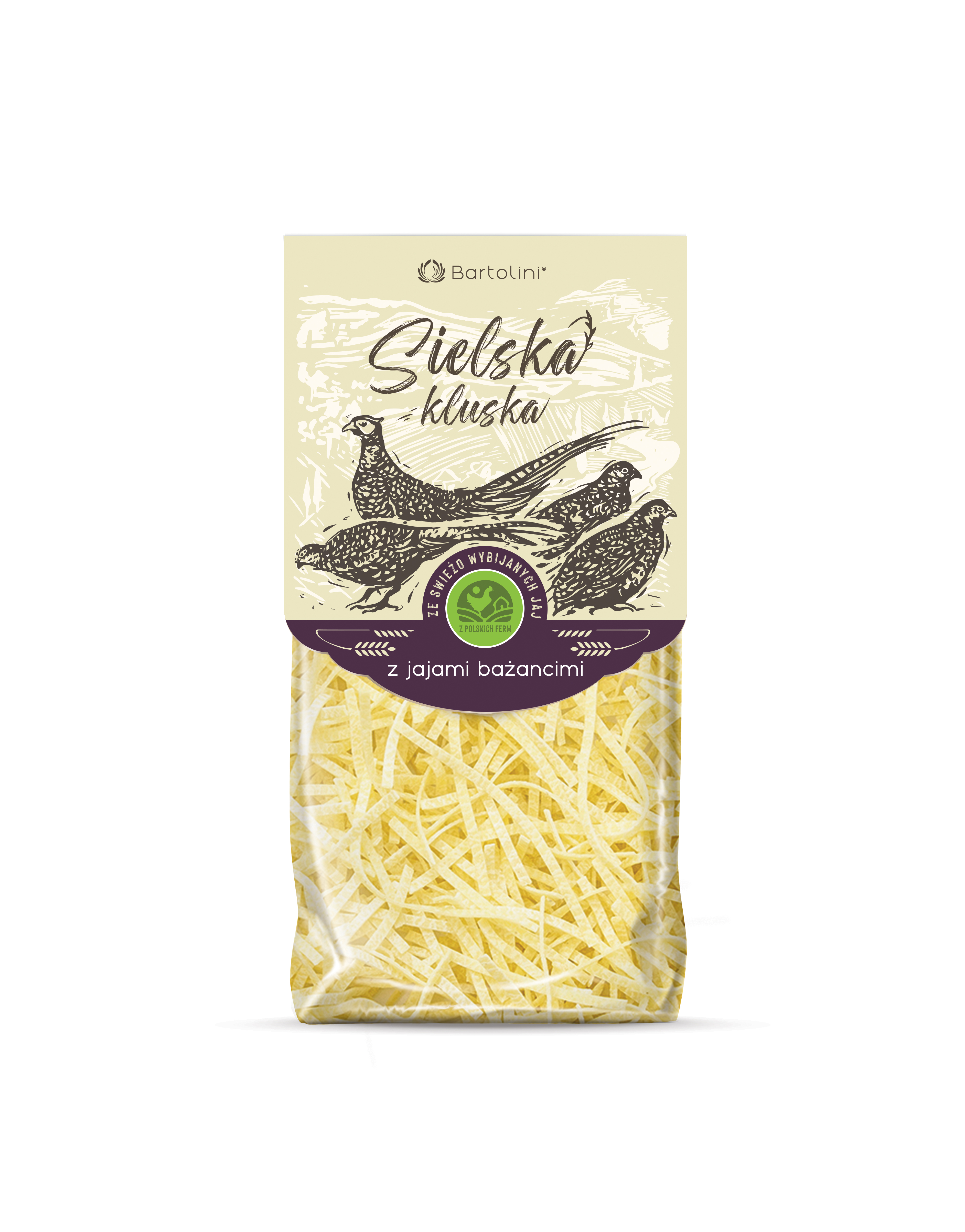 Makaron Bartolini Sielska Kluska Z Jajami Bażancimi 250G Krajanka Średnia