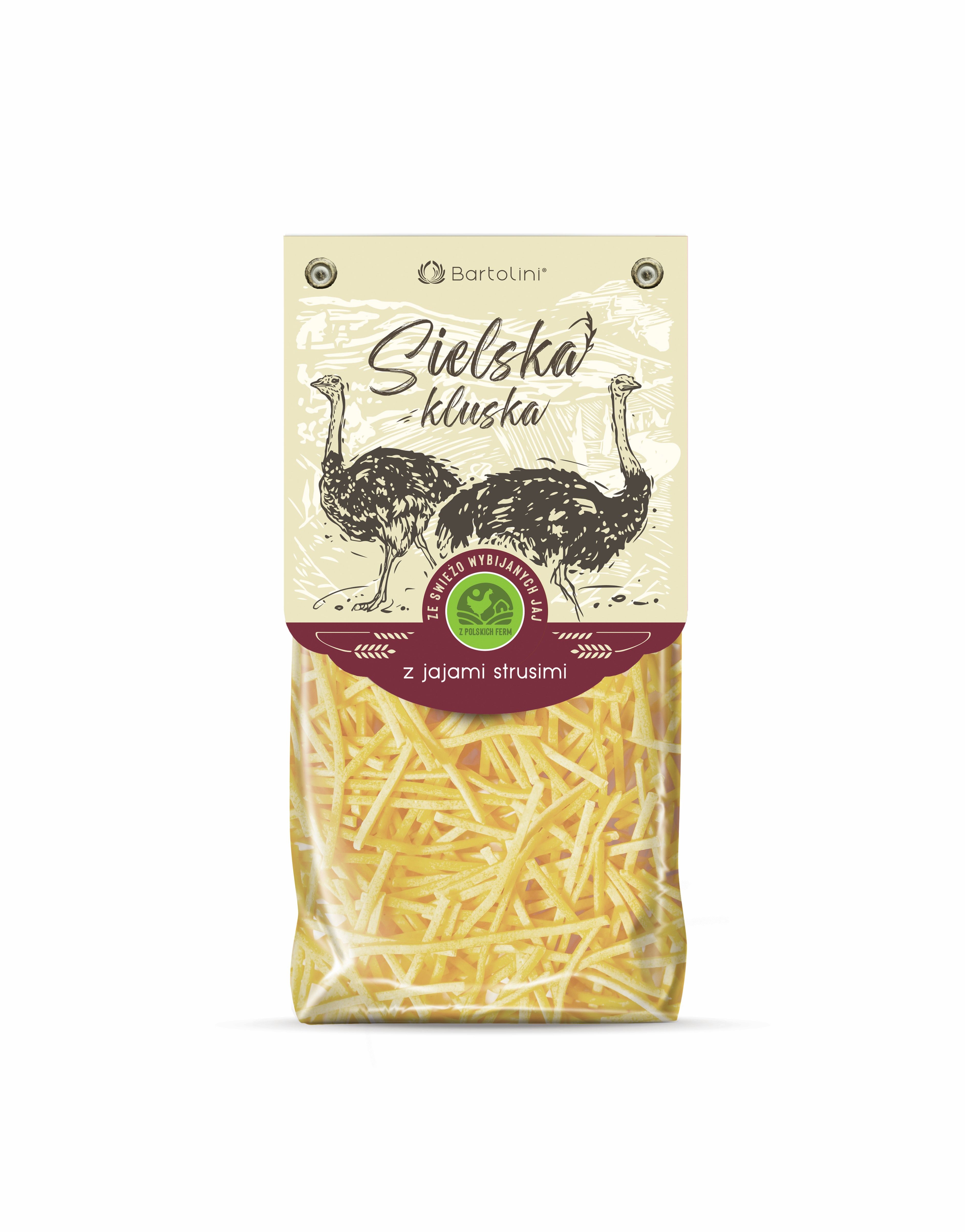 Makaron Bartolini Sielska Kluska Z Jajami Strusimi 250G Kluska