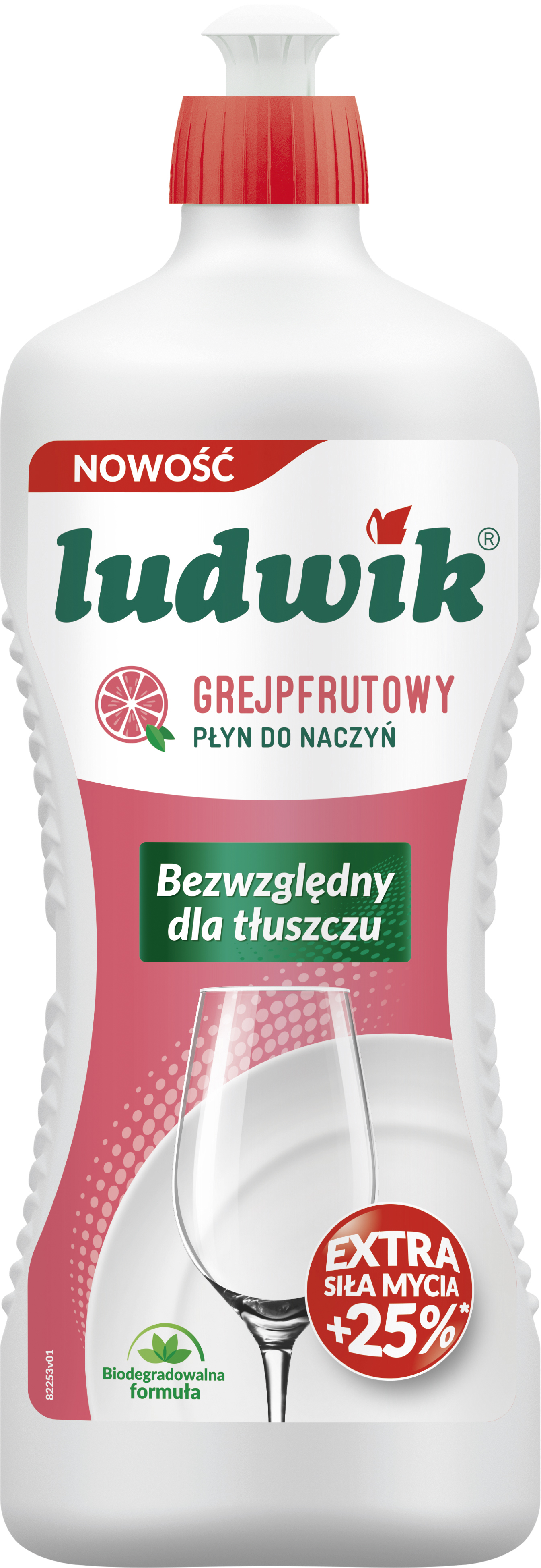 Ludwik Płyn Do Mycia Naczyń 900G - Grejpfrutowy