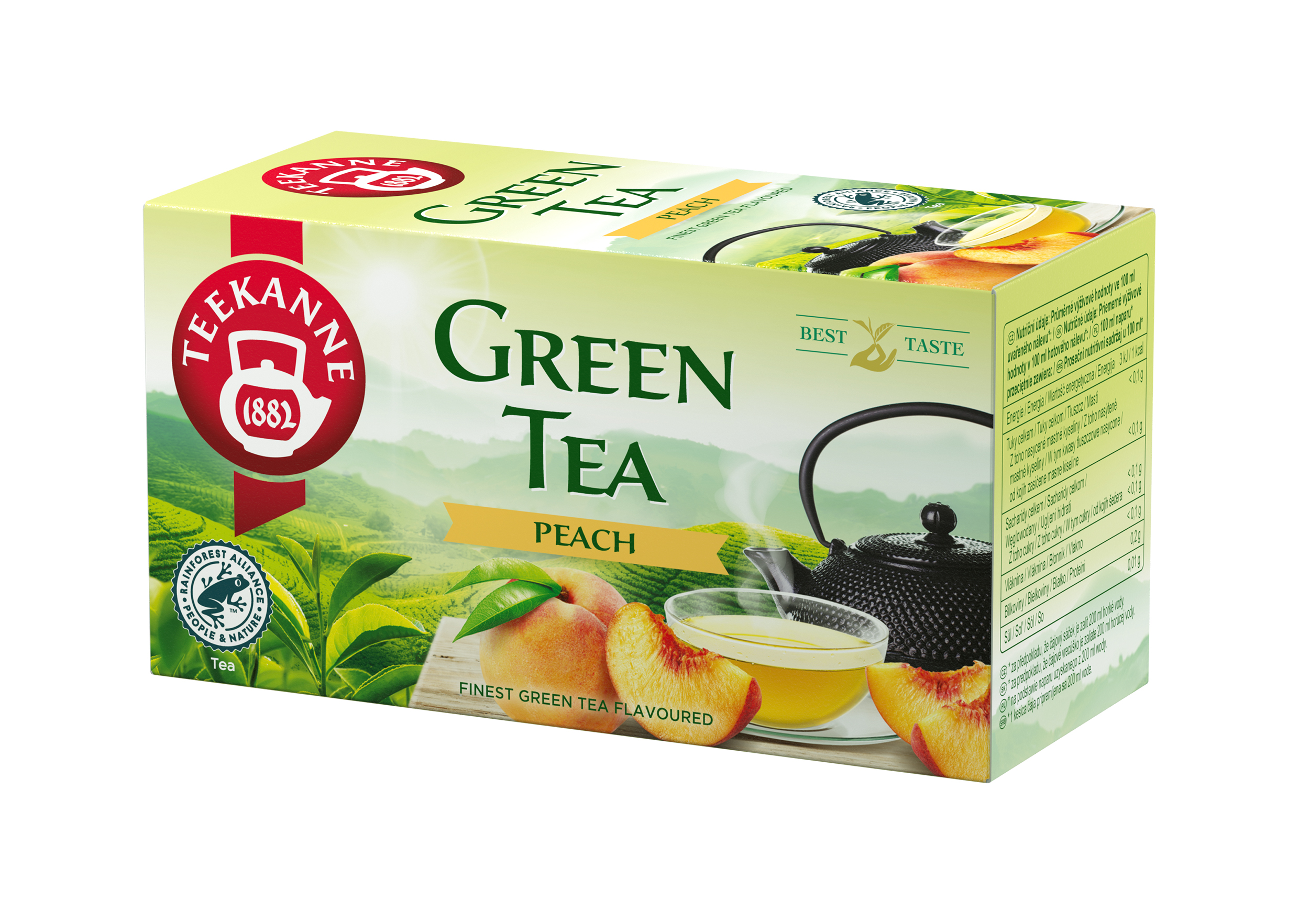 Herbata Zielona Teekanne Green Tea Peach 20 Torebek X 1,75G Rfa