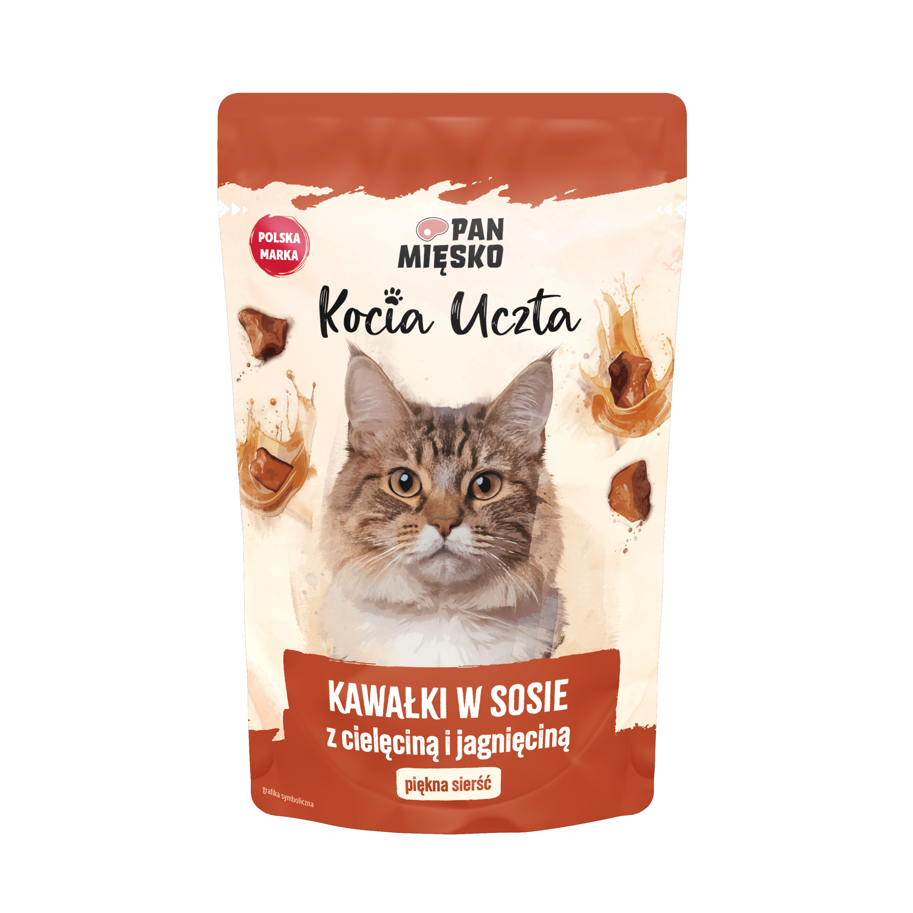 Pan Mięsko Kocia Uczta Kawałki W Sosie Z Cielęciną I Jagnięciną 85G