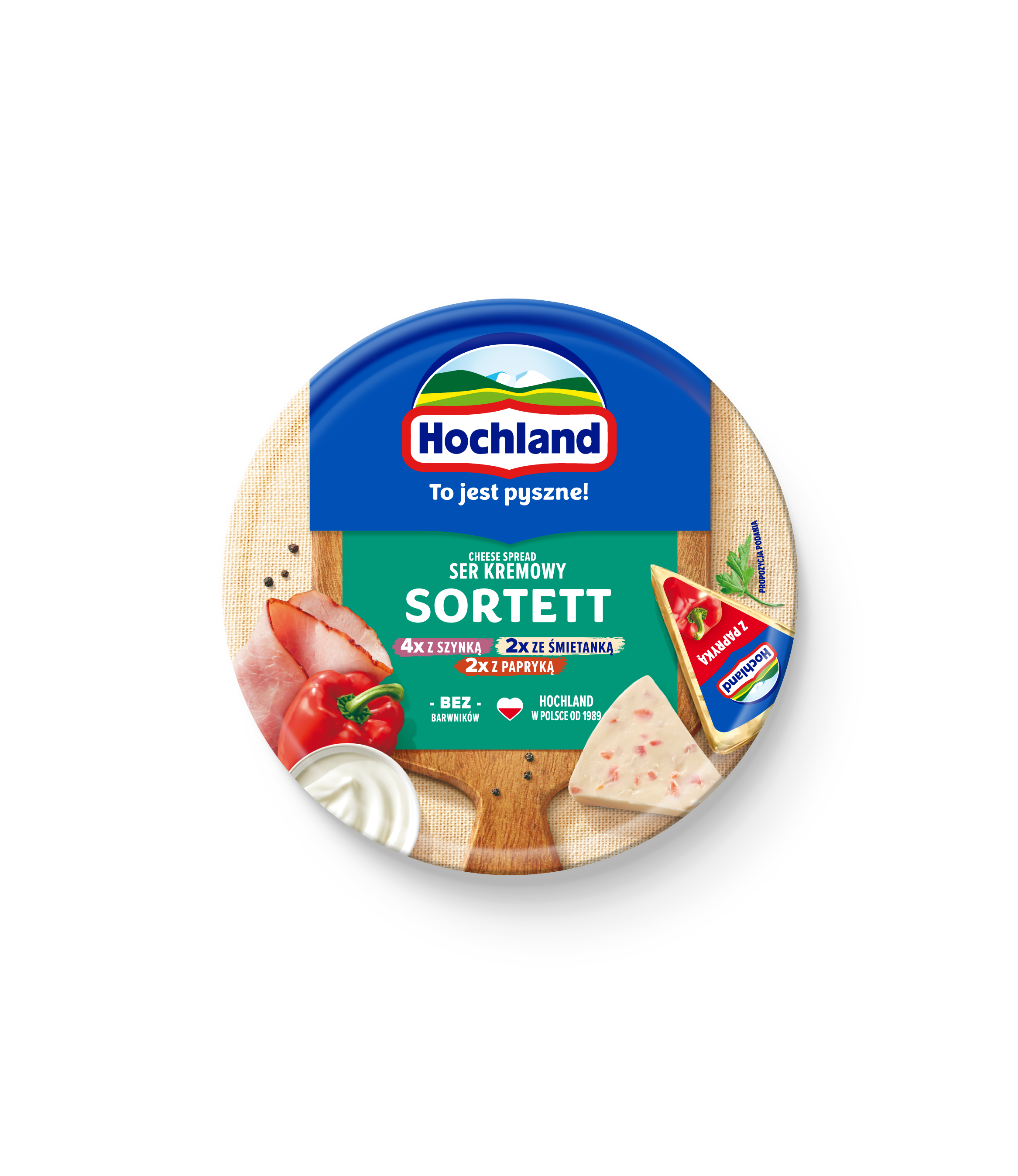 Hochland Sortett Ser Kremowy Topiony W Trójkącikach 180 G