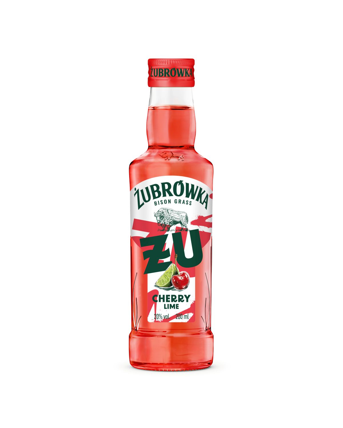 Likier Żubrówka Żu Wiśnia Limonka 20% 200 Ml