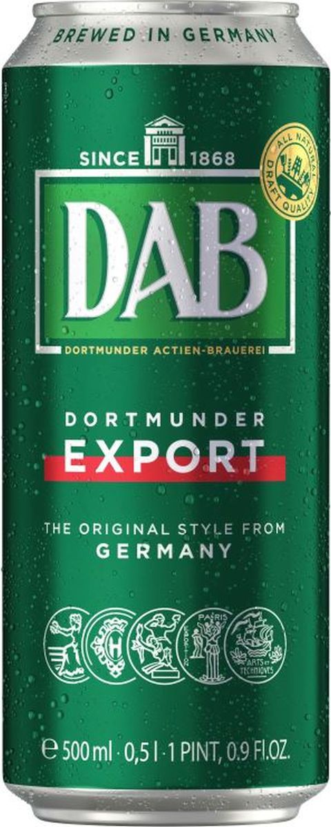 Piwo Dab Export German Beer 500 Ml, Puszka Kaucja