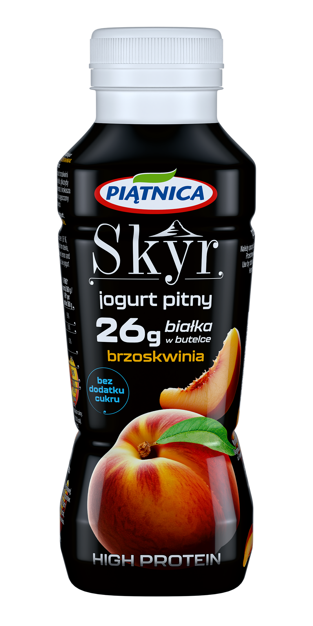 Piątnica Skyr Jogurt Pitny Wysokobiałkowy Brzoskwinia 360 G