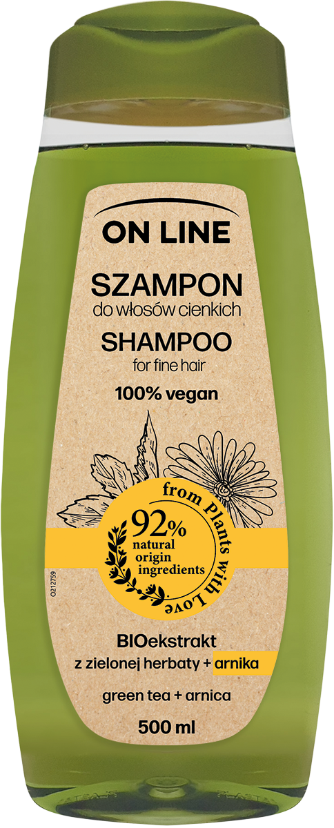 On Line From Plants With Love Szampon Arnika & Zielona Herbata 500 Ml