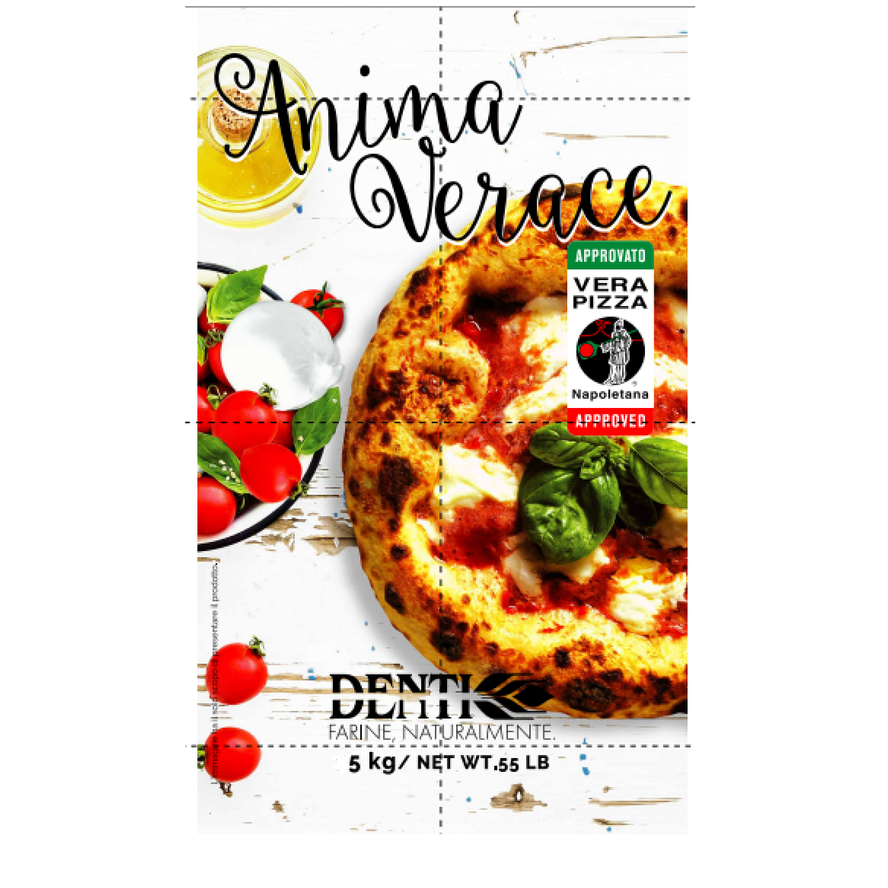 Mąka Do Pizzy 00 Anima Verace Avpn 5Kg Denti