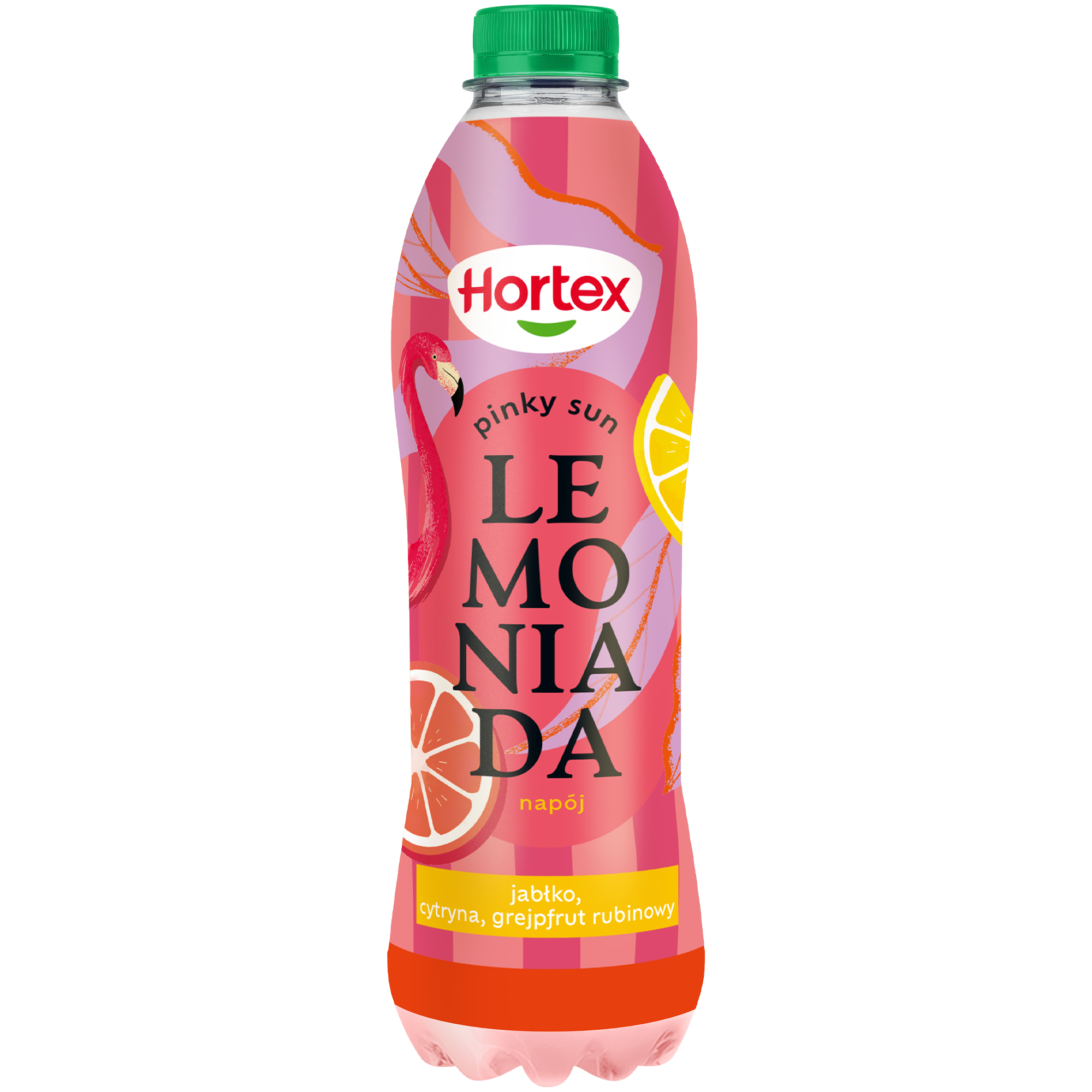Hortex Lemoniada Napój Jabłko-Cytryna-Grejpfrut Rubinowy Butelka Pet 1L Kaucja