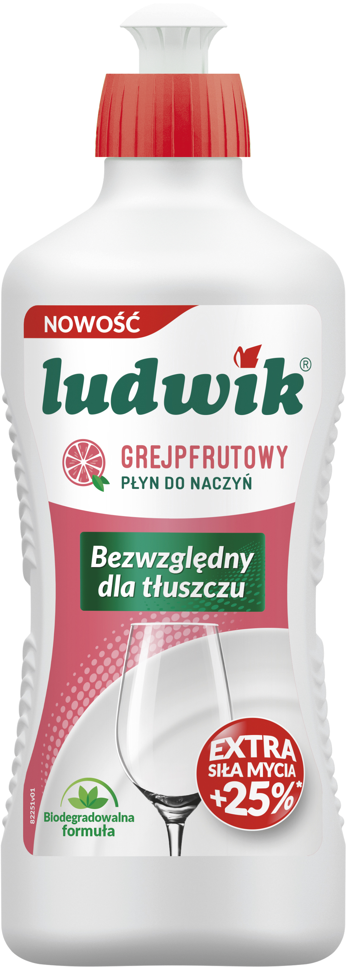 Ludwik Płyn Do Mycia Naczyń 450G - Grejpfrutowy