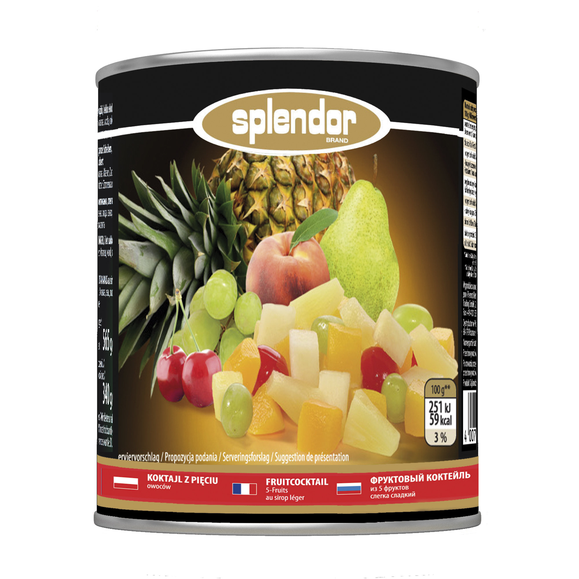 Splendor Koktajl Z Pięciu Owoców 820 G