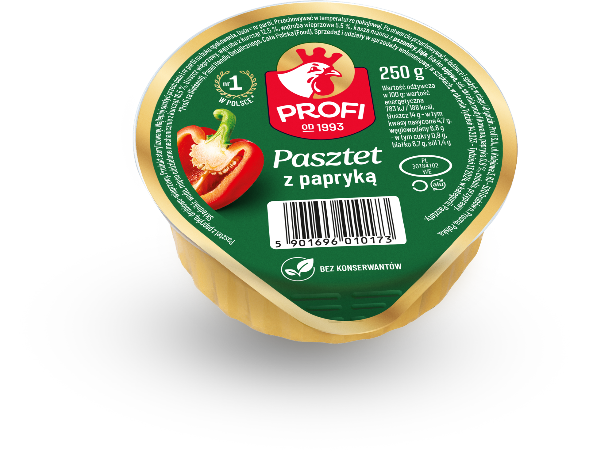 Profi Pasztet Z Papryką 250G