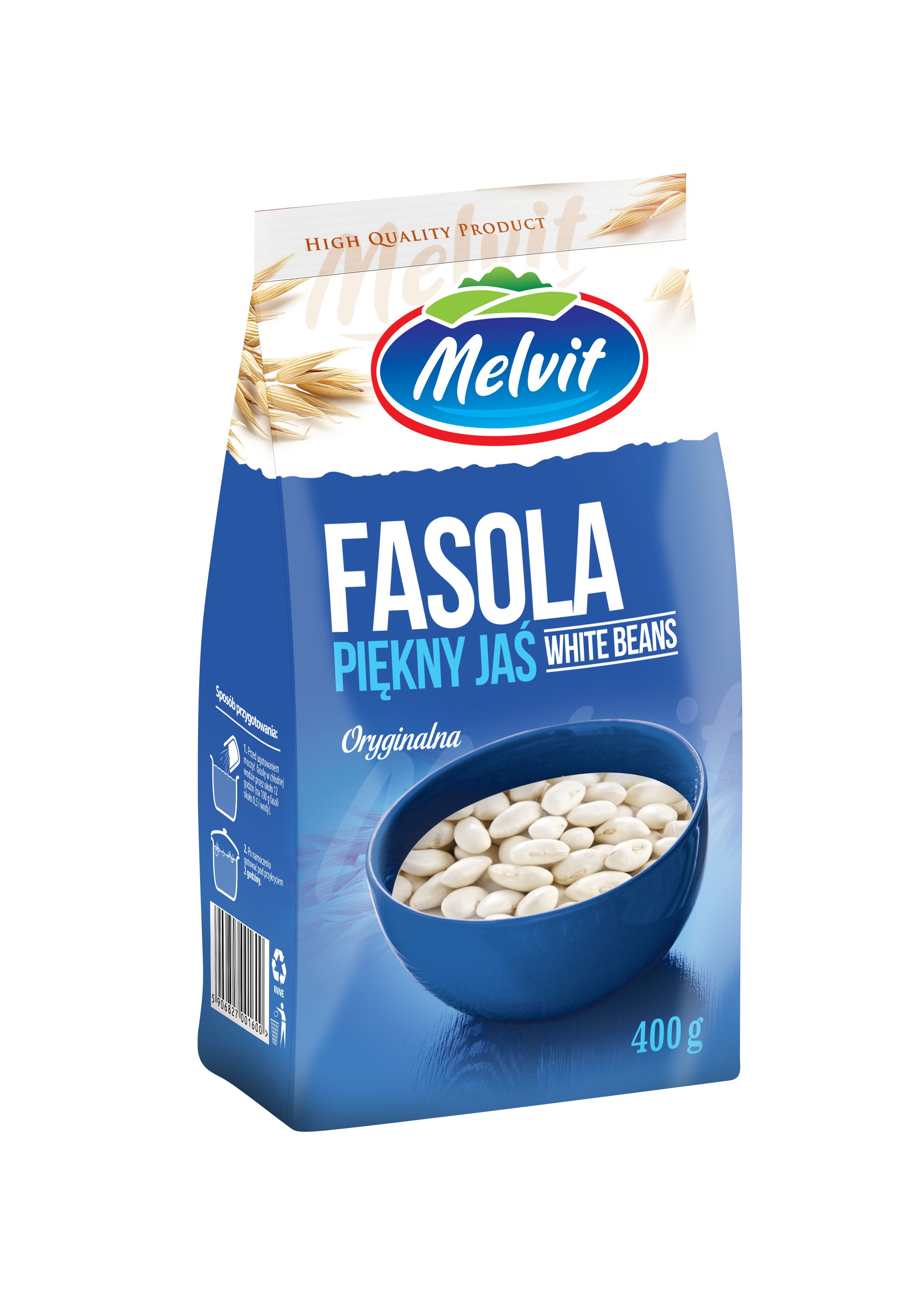 Melvit Fasola Piękny Jaś 400G