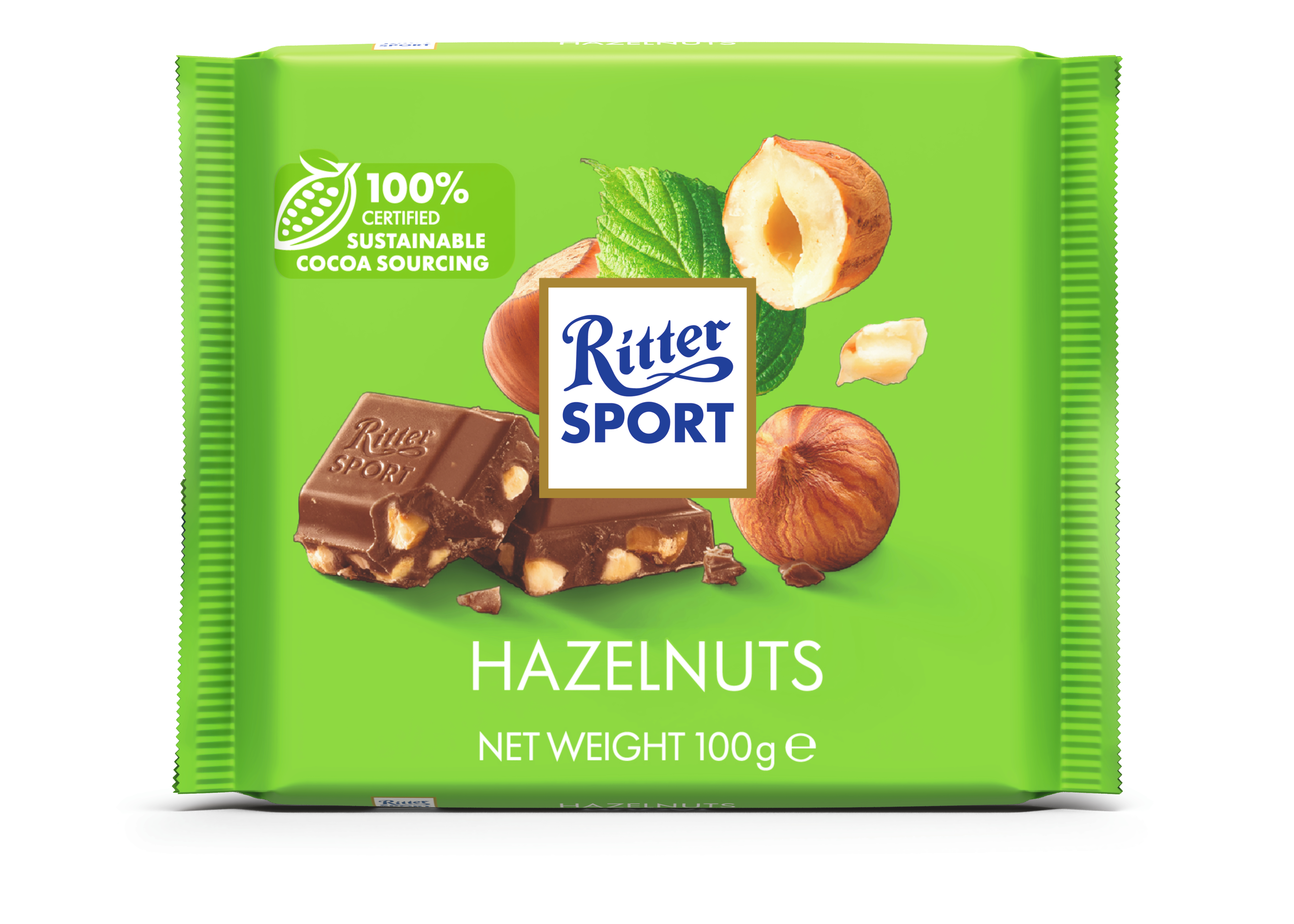 Ritter Sport Czekolada Mleczna Z Ciętymi Orzechami Laskowymi 100G