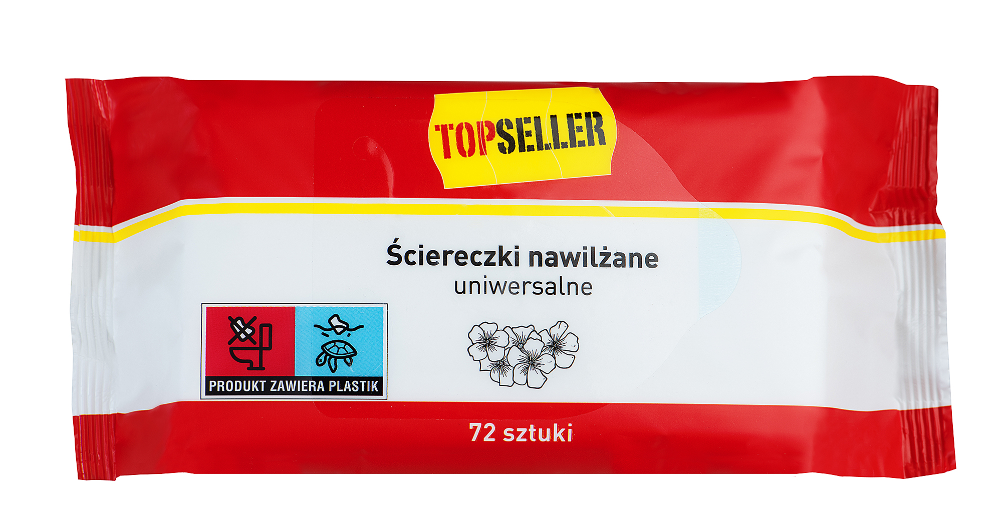 Topseller Ściereczki Nawilżane Uniwersalne 72 Szt.
