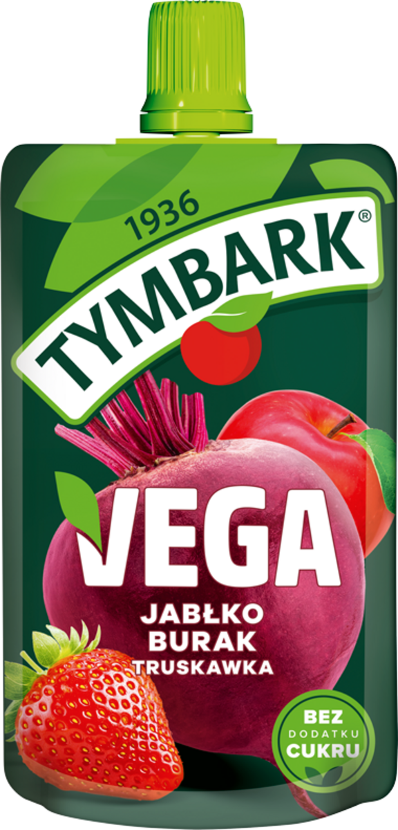 Tymbark Mus Vega Jabłko Burak Truskawka 100 G