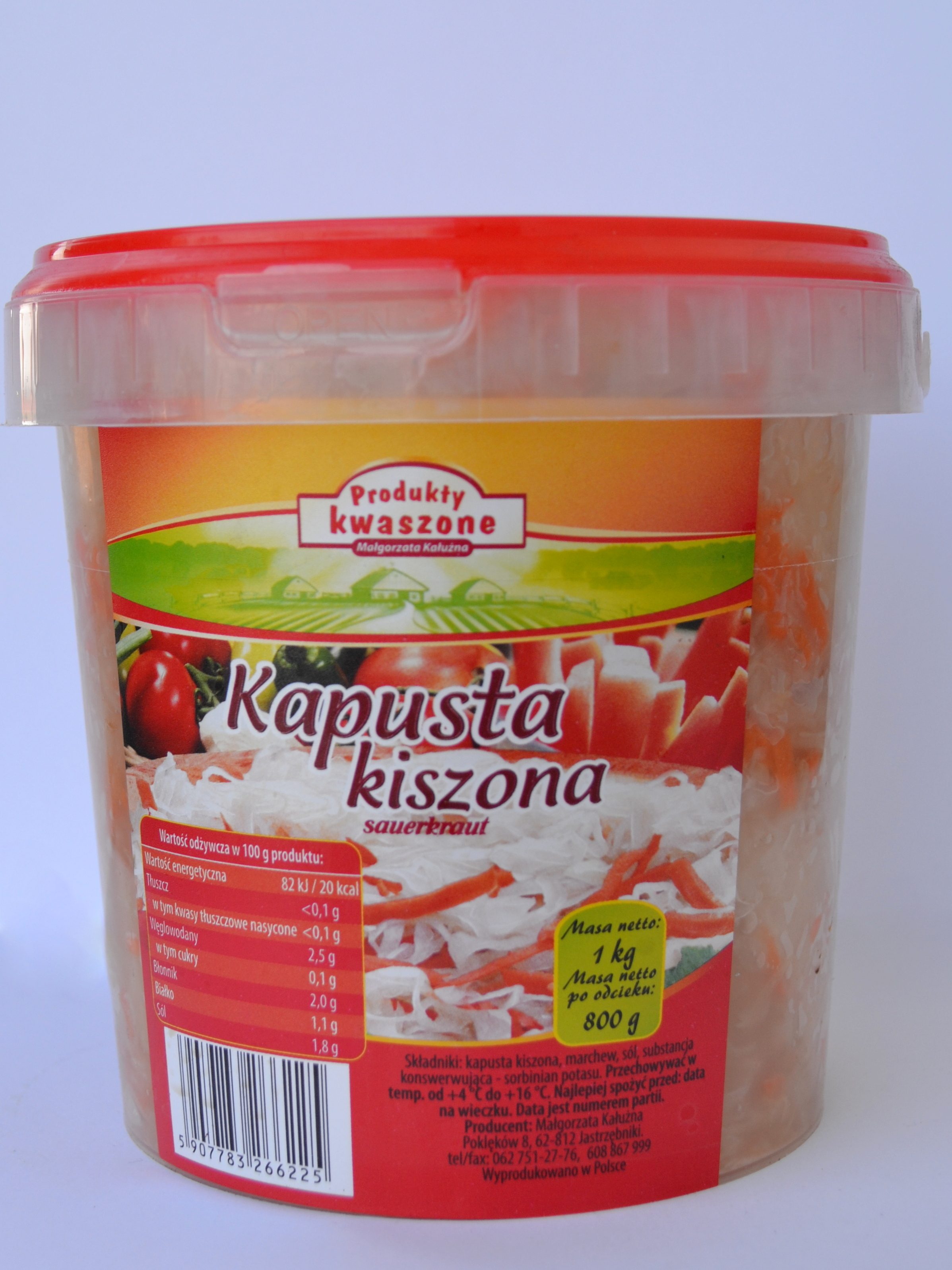 Kapusta Kiszona Polska 1Kg Małgorzata Kałużna