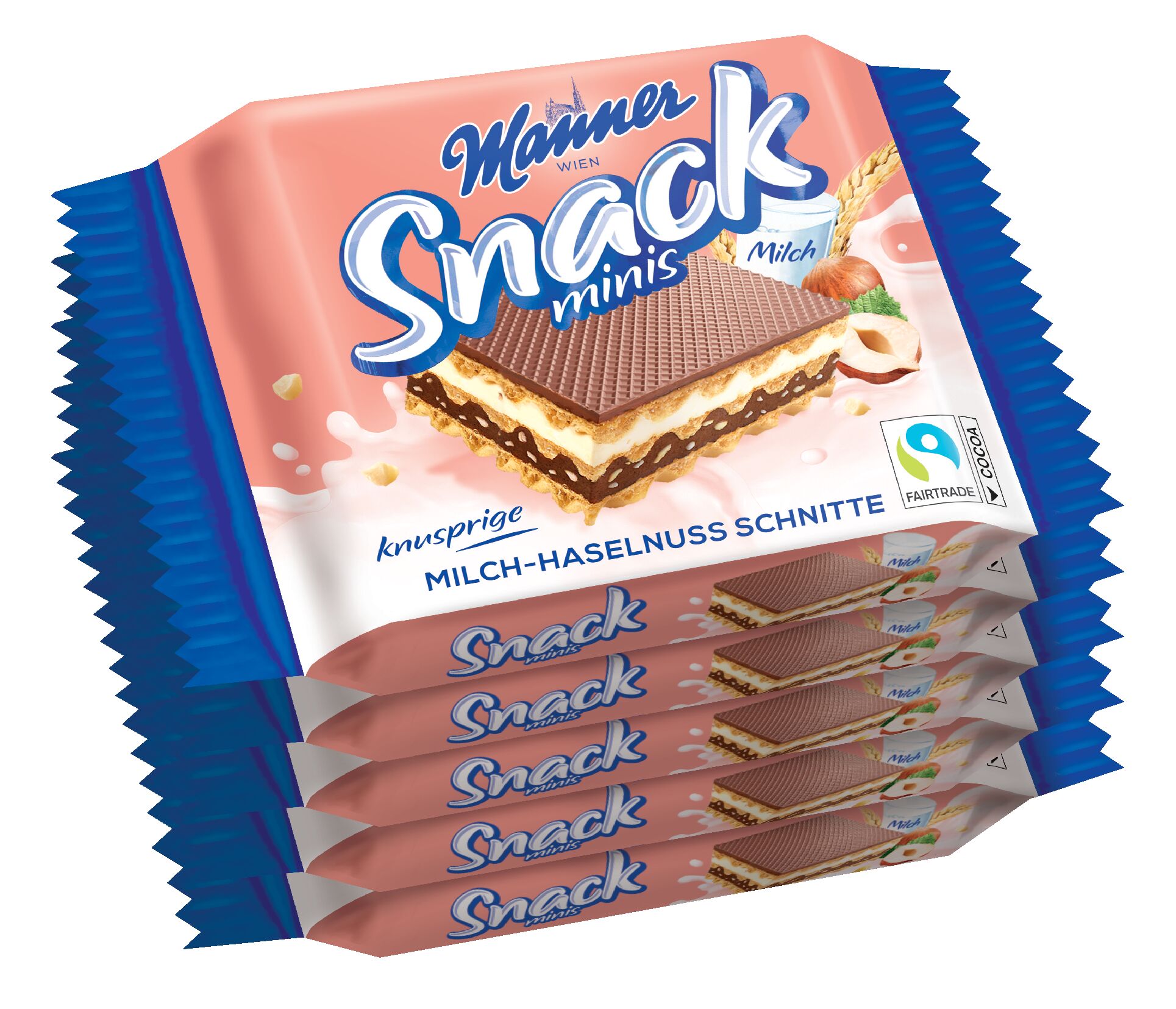 Wafle Minis Z Orzechami 5X25G
