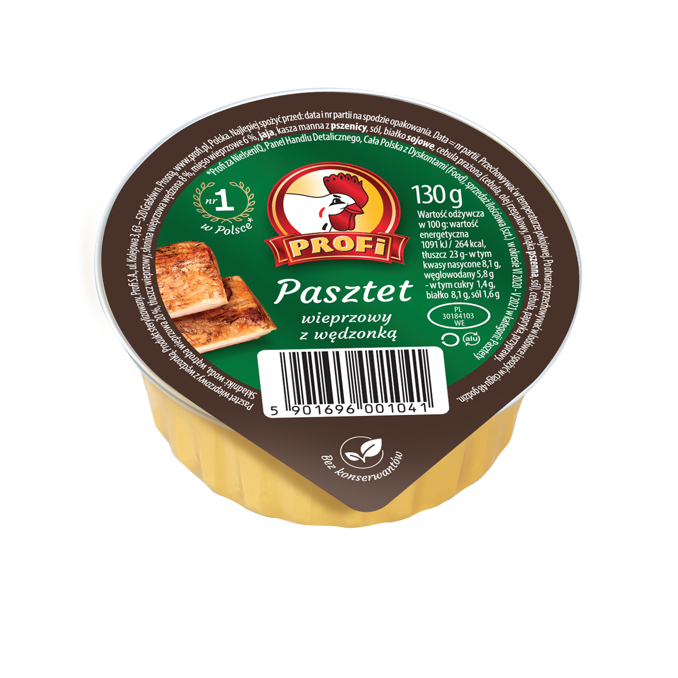 Profi Pasztet Wieprzowy Z Wędzonką 130 G