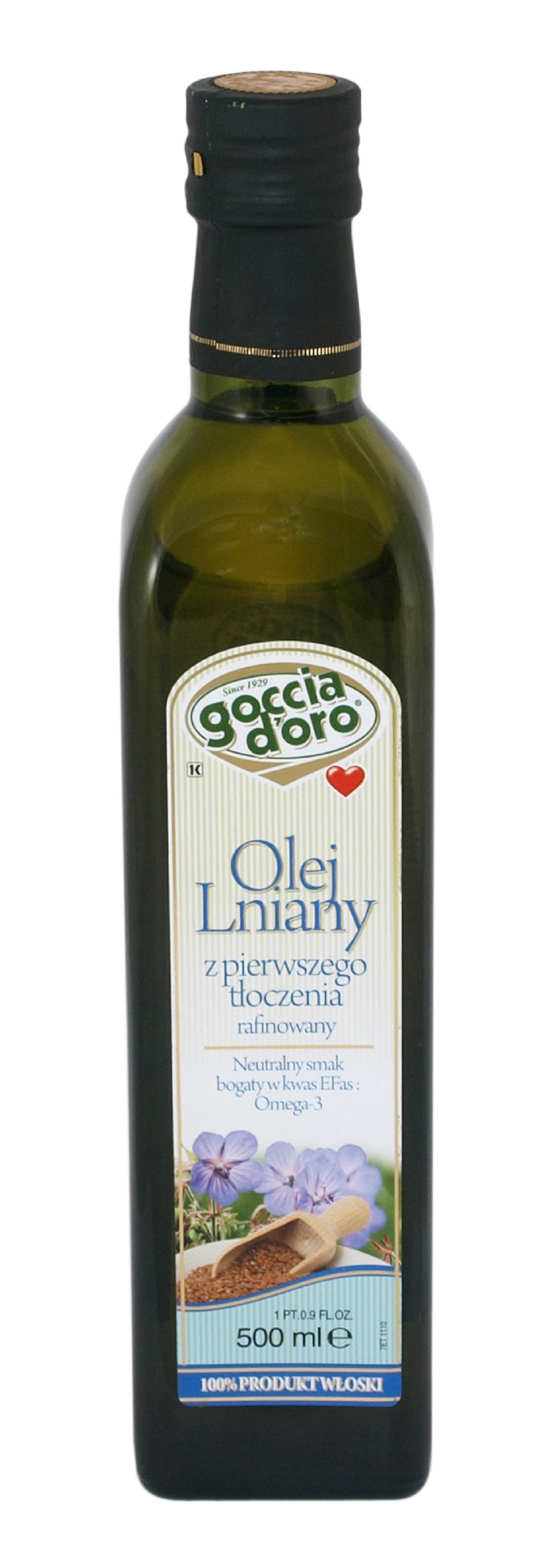 Olej Lniany 500 Ml Goccia D'Oro