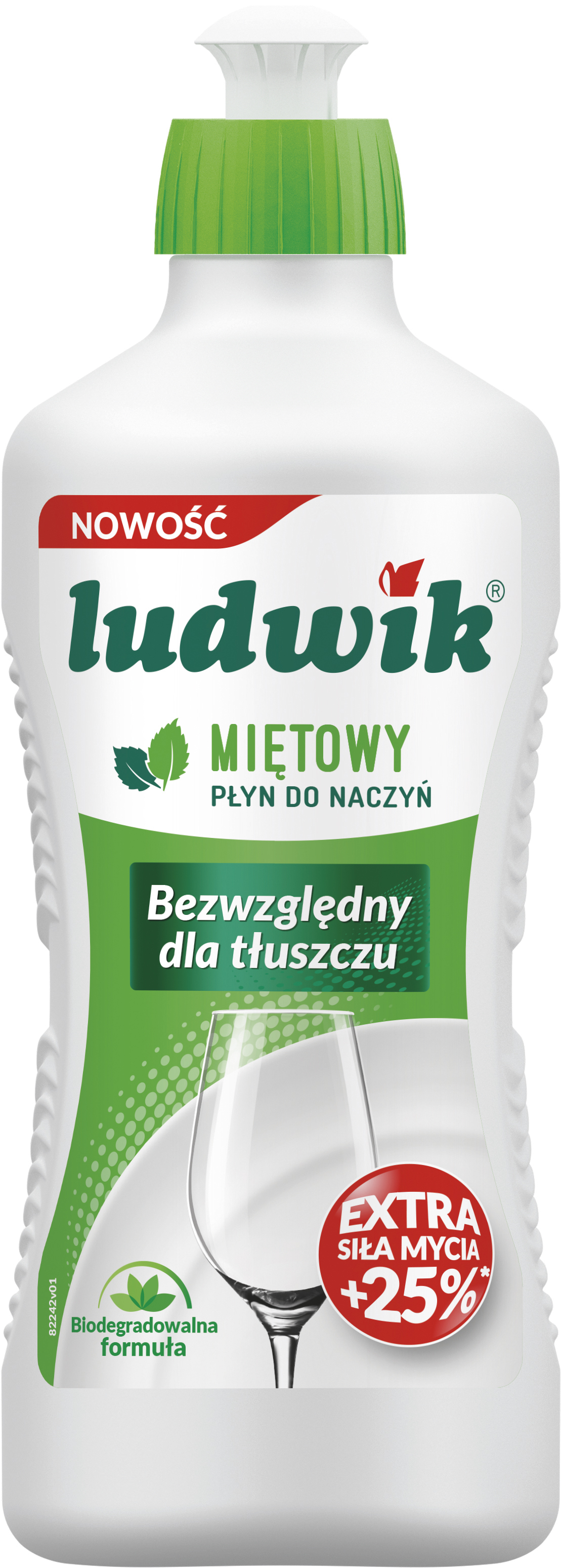 Ludwik Płyn Do Mycia Naczyń 450G - Miętowy