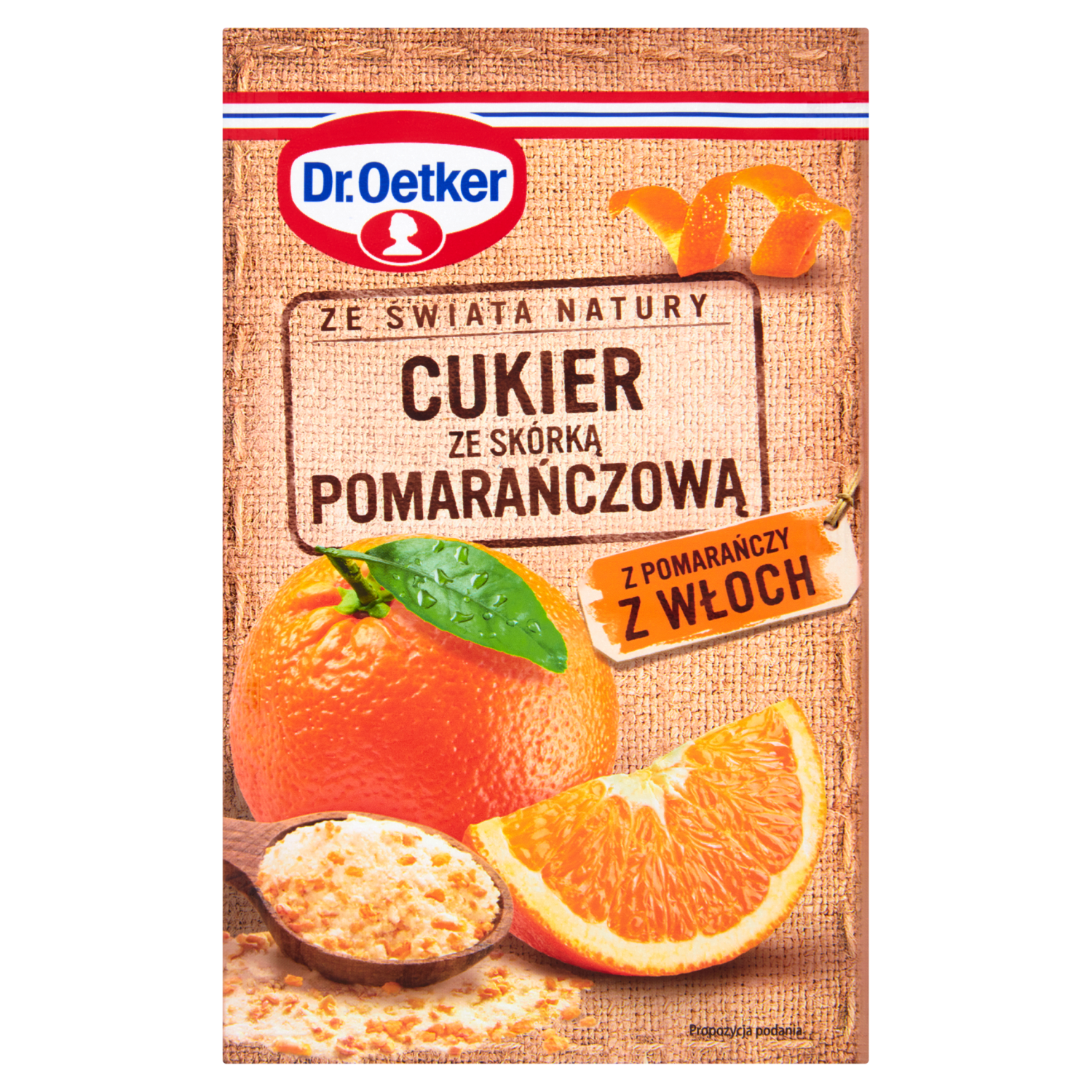 Dr. Oetker Ze Świata Natury Cukier Ze Skórką Pomarańczową 15 G