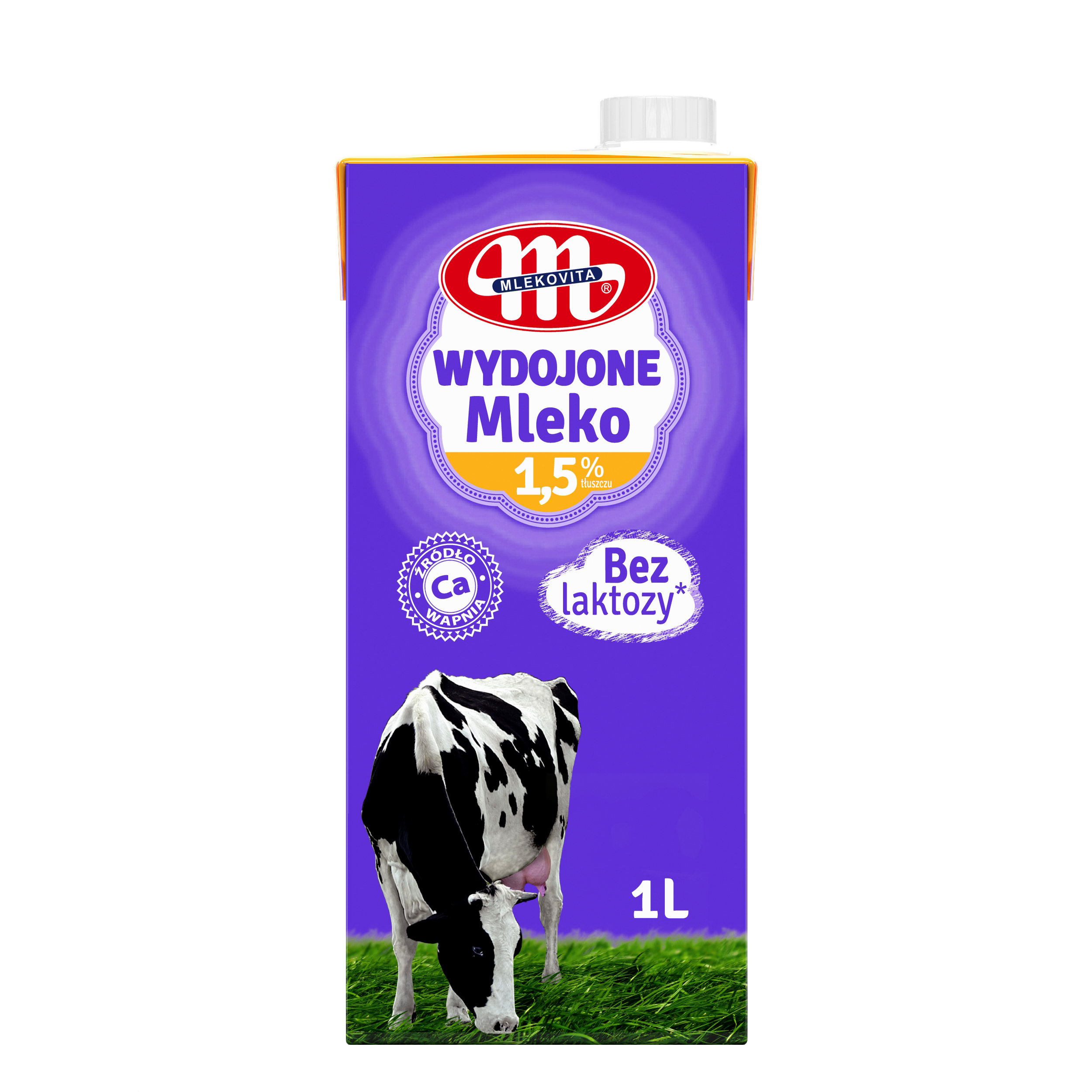 Mlekovita Mleko Uht 1,5% Tłuszczu 1L Wydojone Bez Laktozy