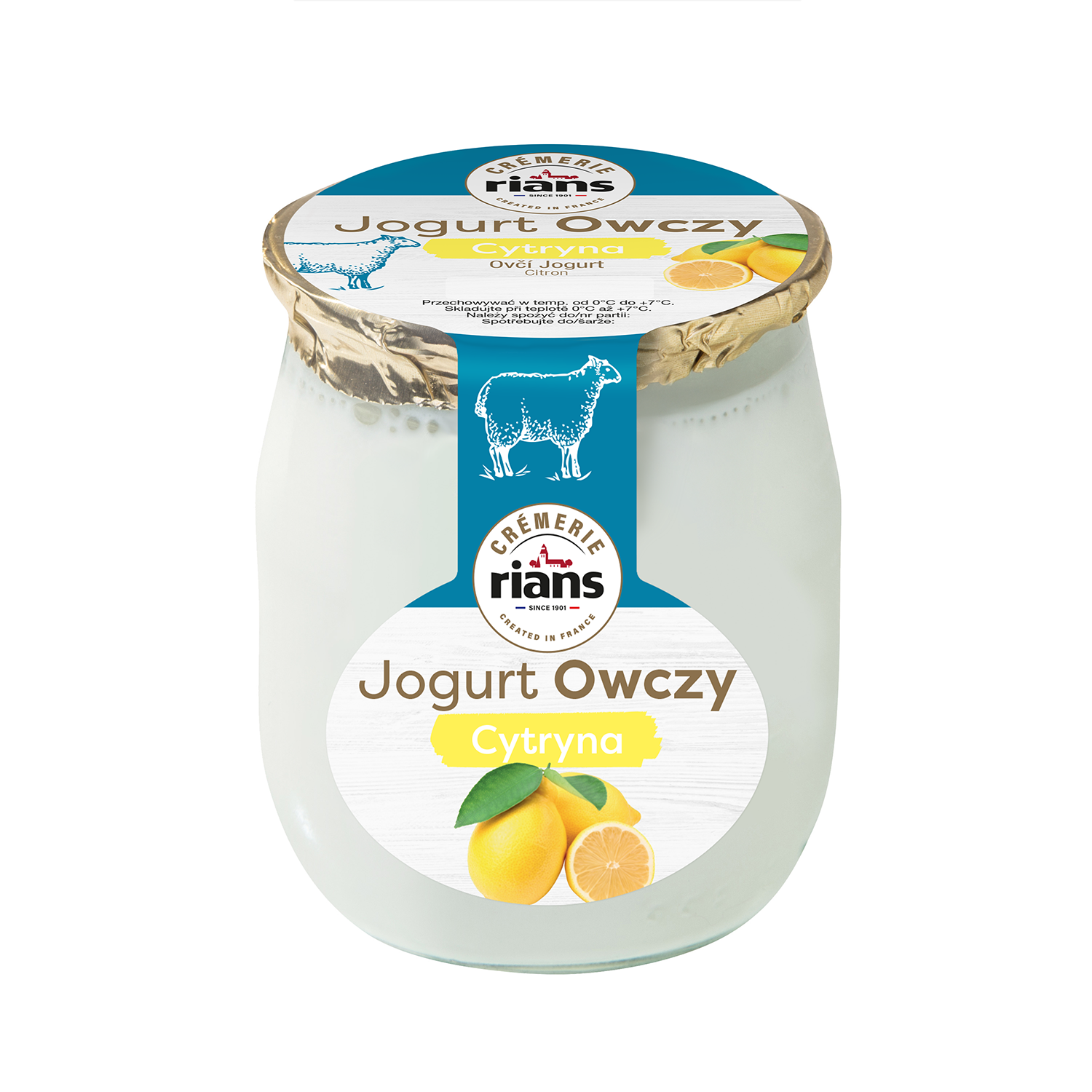 Jogurt Owczy Rians Cytrynowy 115G
