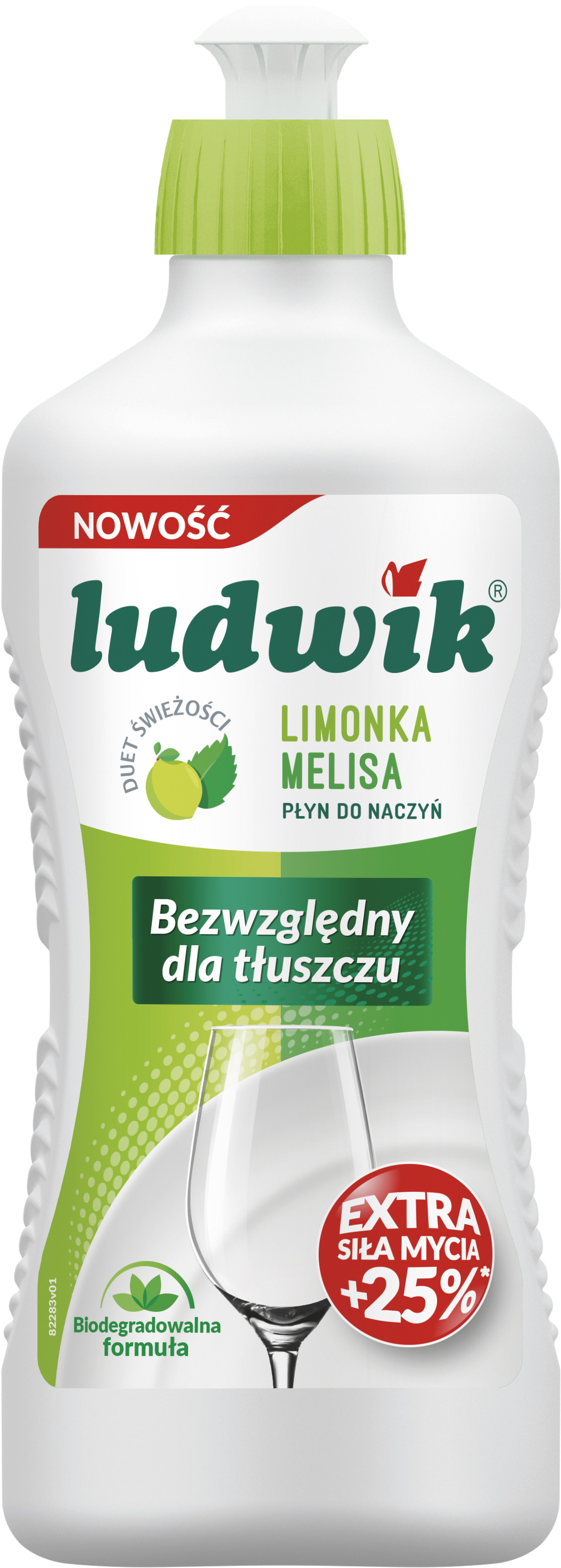Ludwik Płyn Do Mycia Naczyń 450G - Limonka Z Melisą
