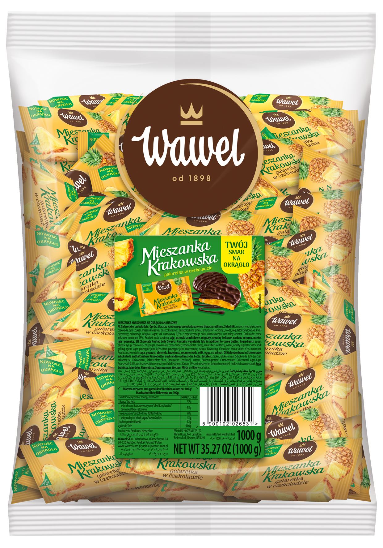 Wawel Mieszanka Krakowska Ananasowa 1Kg