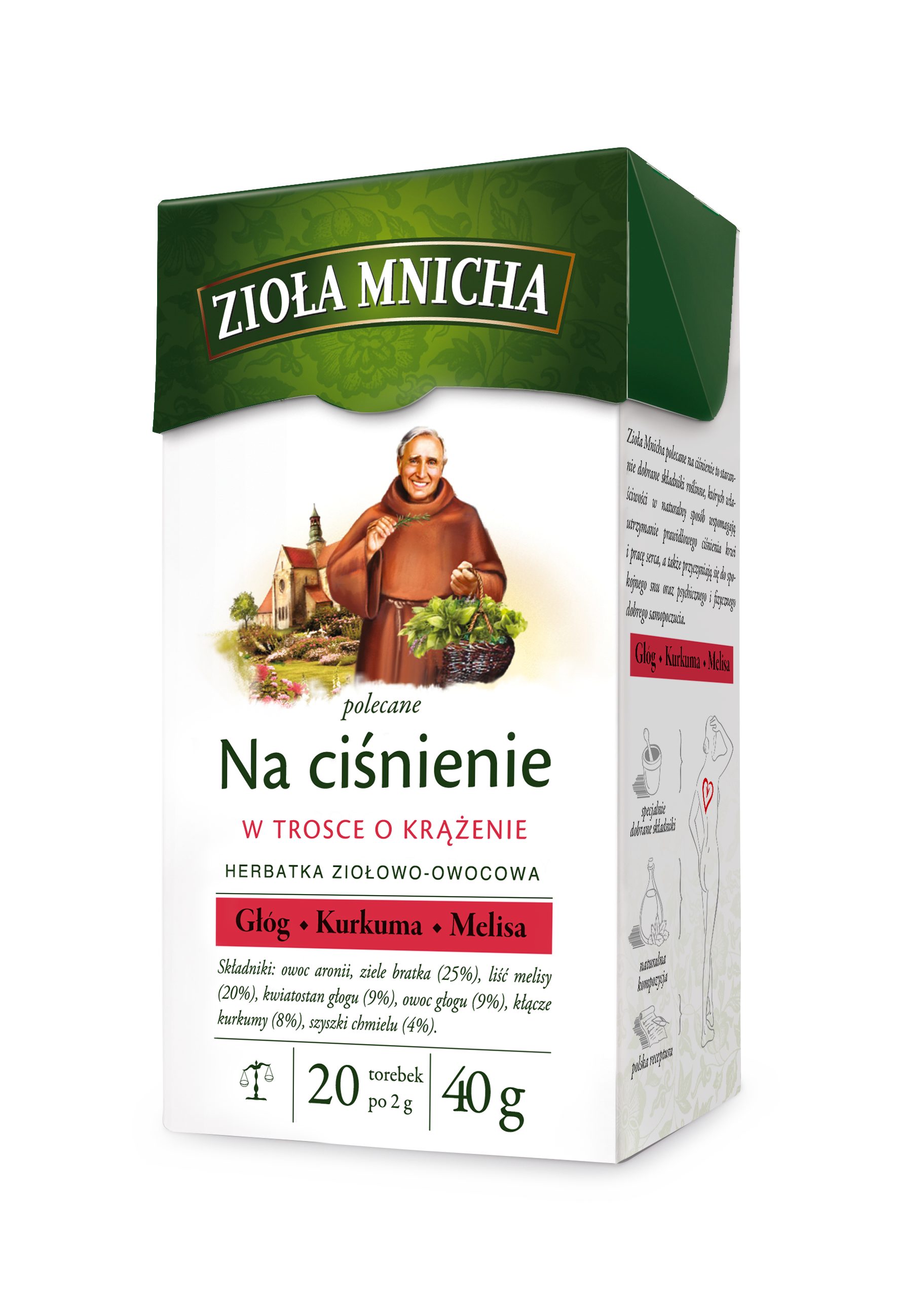 Zioła Mnicha Na Ciśnienie 20 Torebek /40G