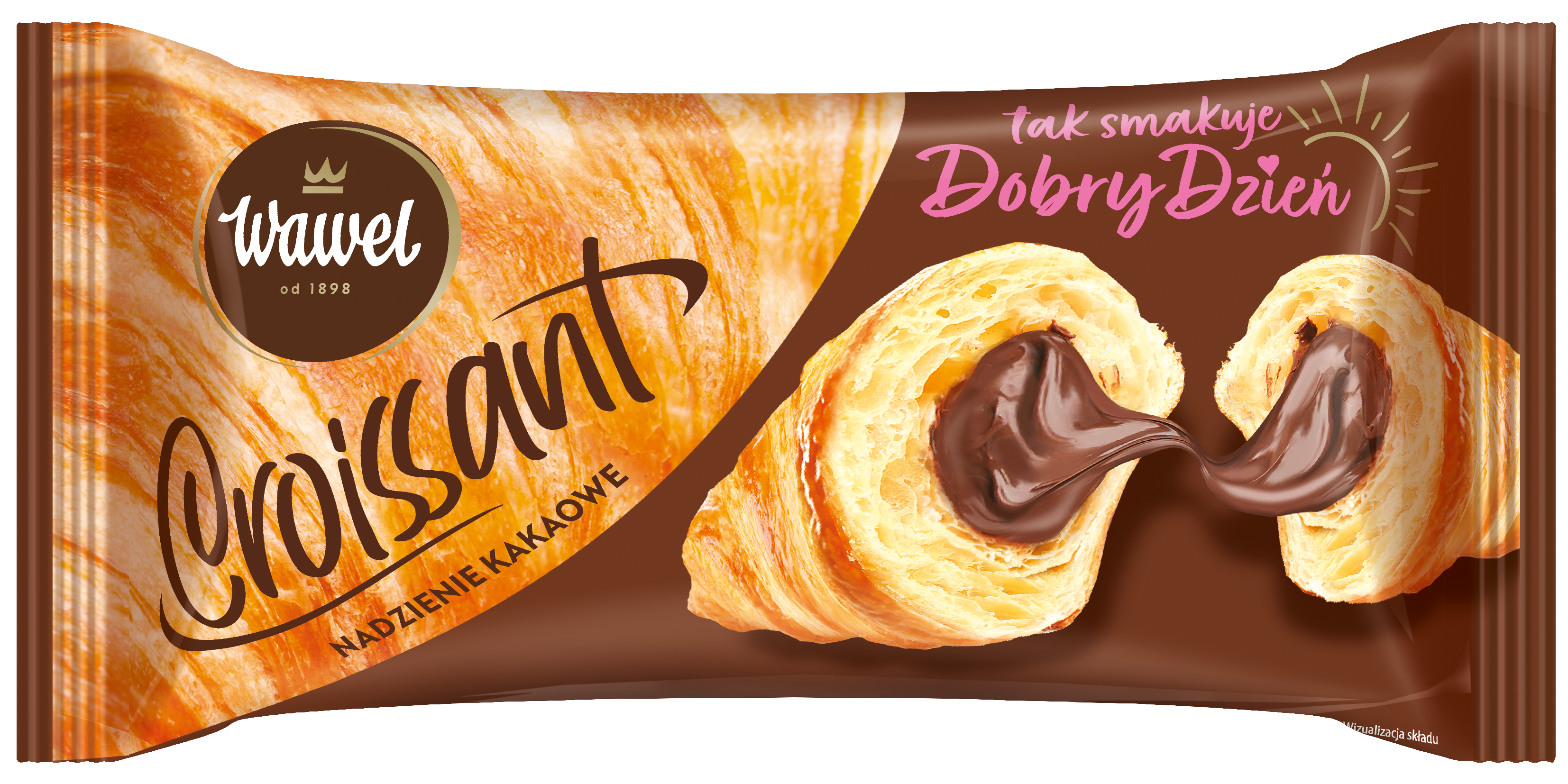 Wawel Croissant Z Nadzieniem Kakaowym 50G