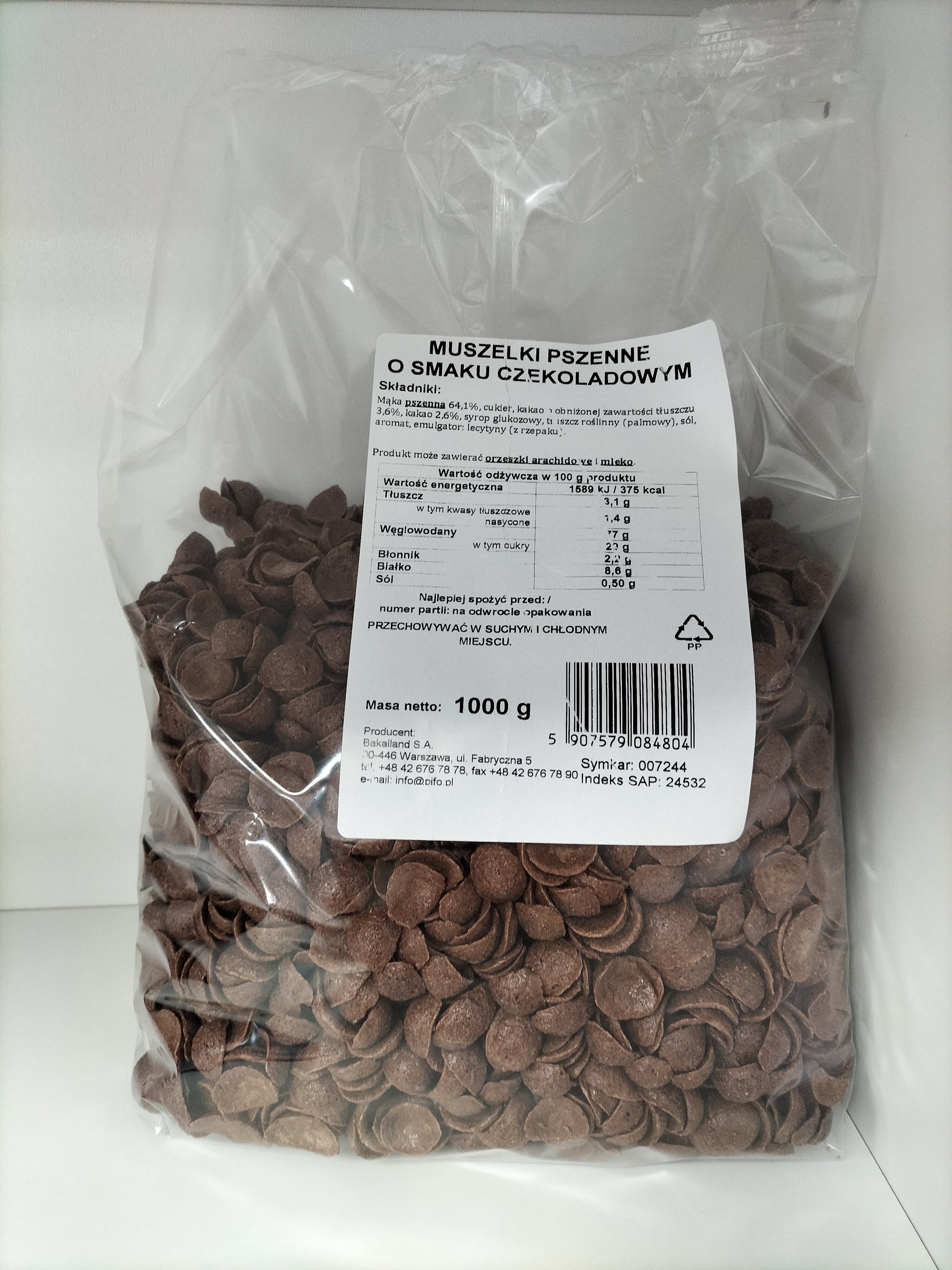 Muszelki Kakaowe 1 Kg Bakalland