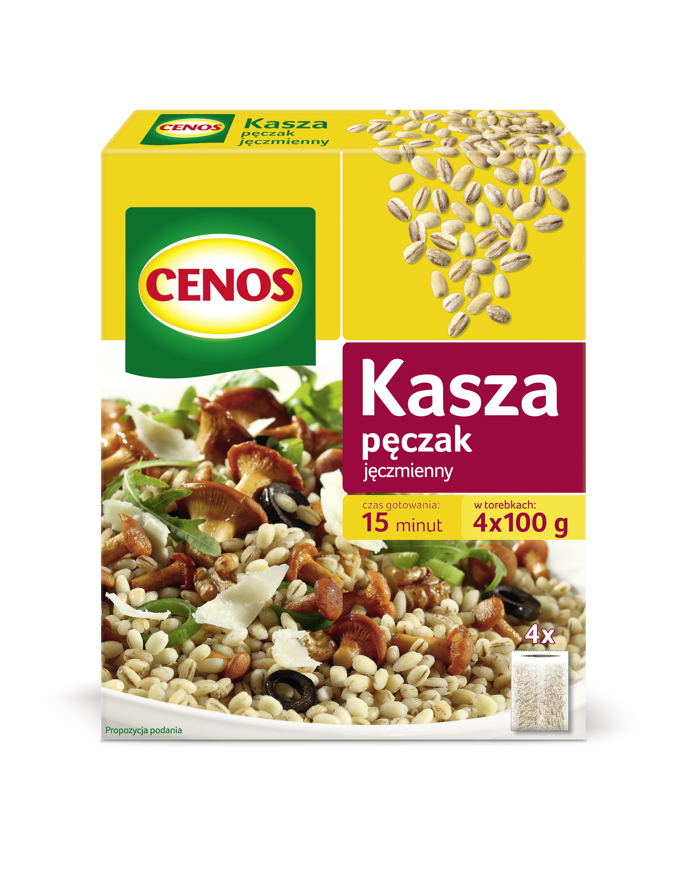 Kasza Jęczmienna Pęczak 4 X 100 G Cenos