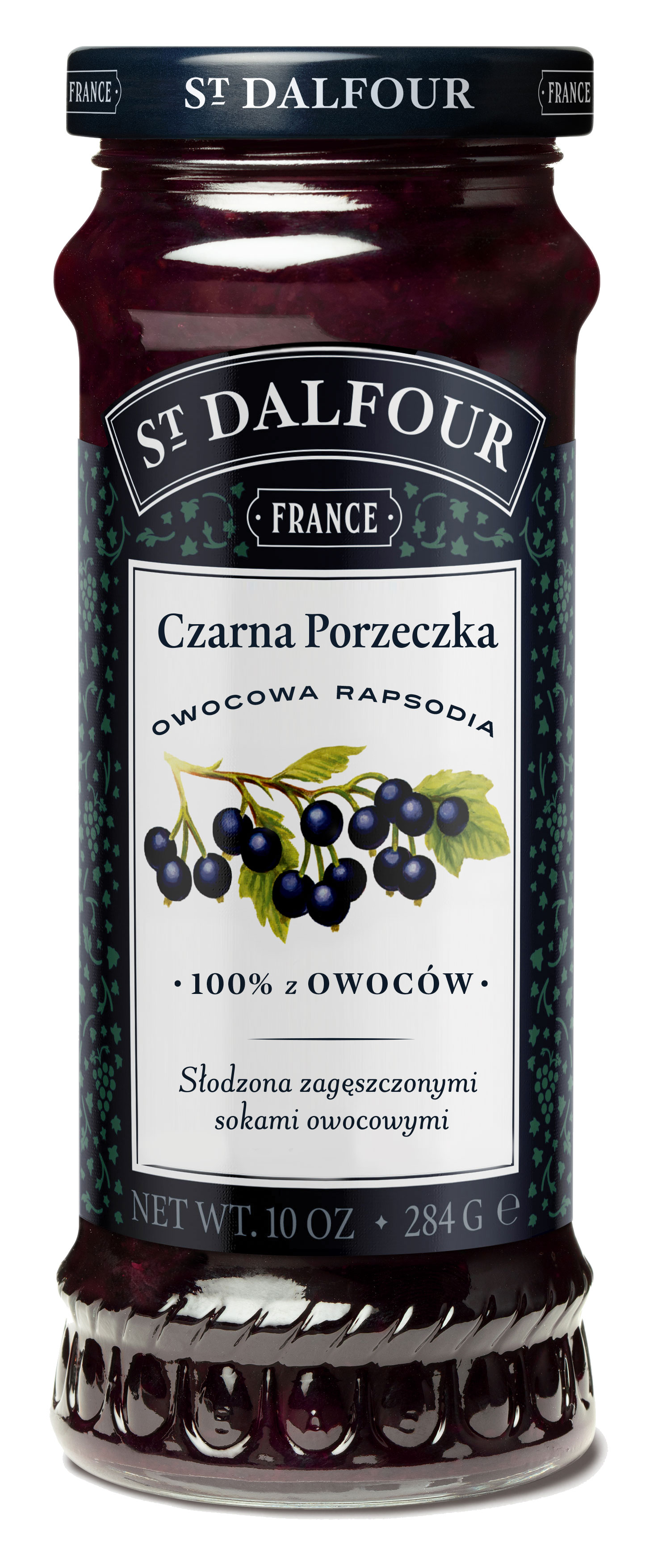 St. Dalfour Owocowa Rapsodia. Produkt Owocowy Z Czarnych Porzeczek Słodzony Zagęszczonymi Sokami Owocowymi 284 G