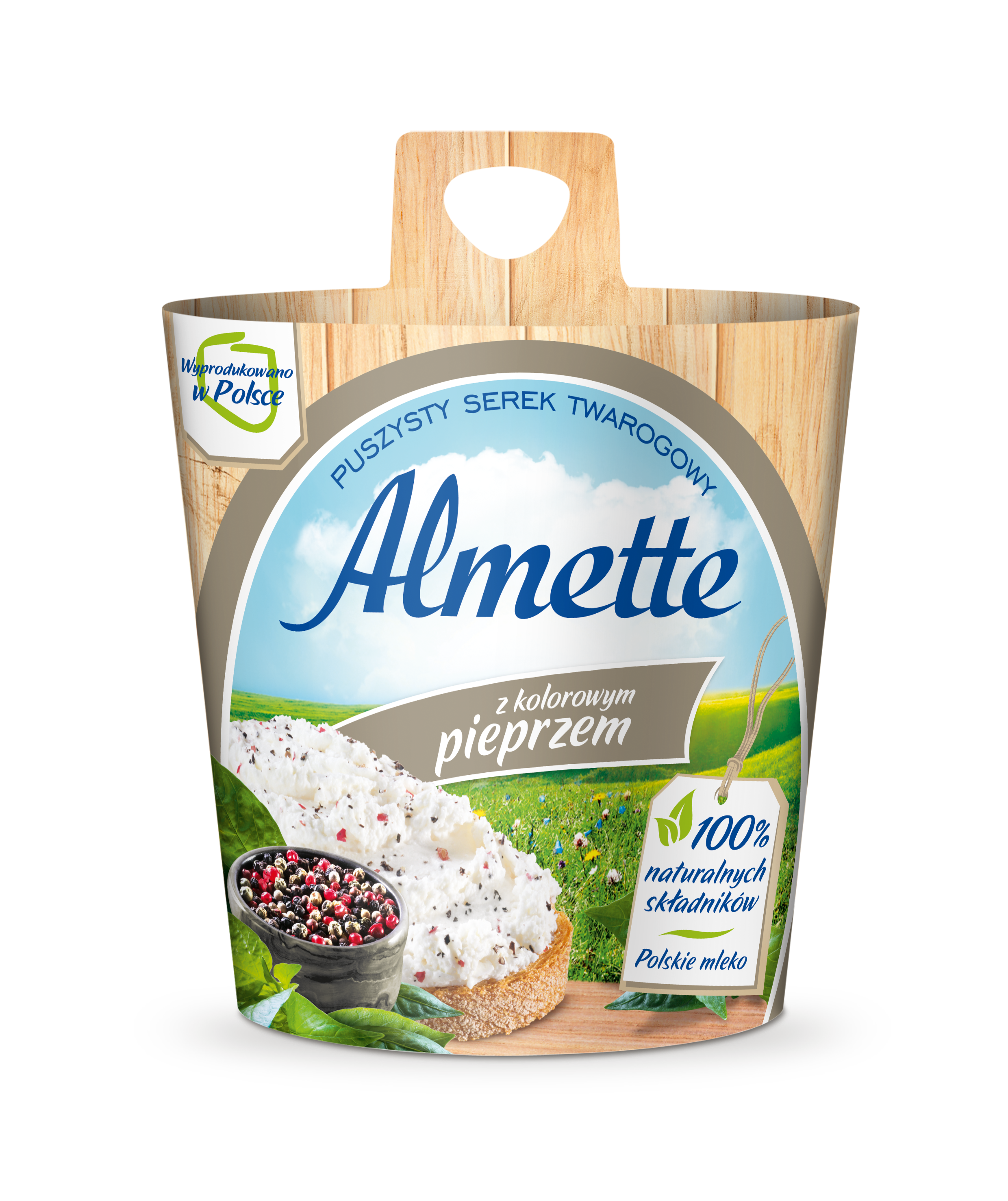 Almette Puszysty Serek Twarogowy Z Kolorowym Pieprzem 150 G