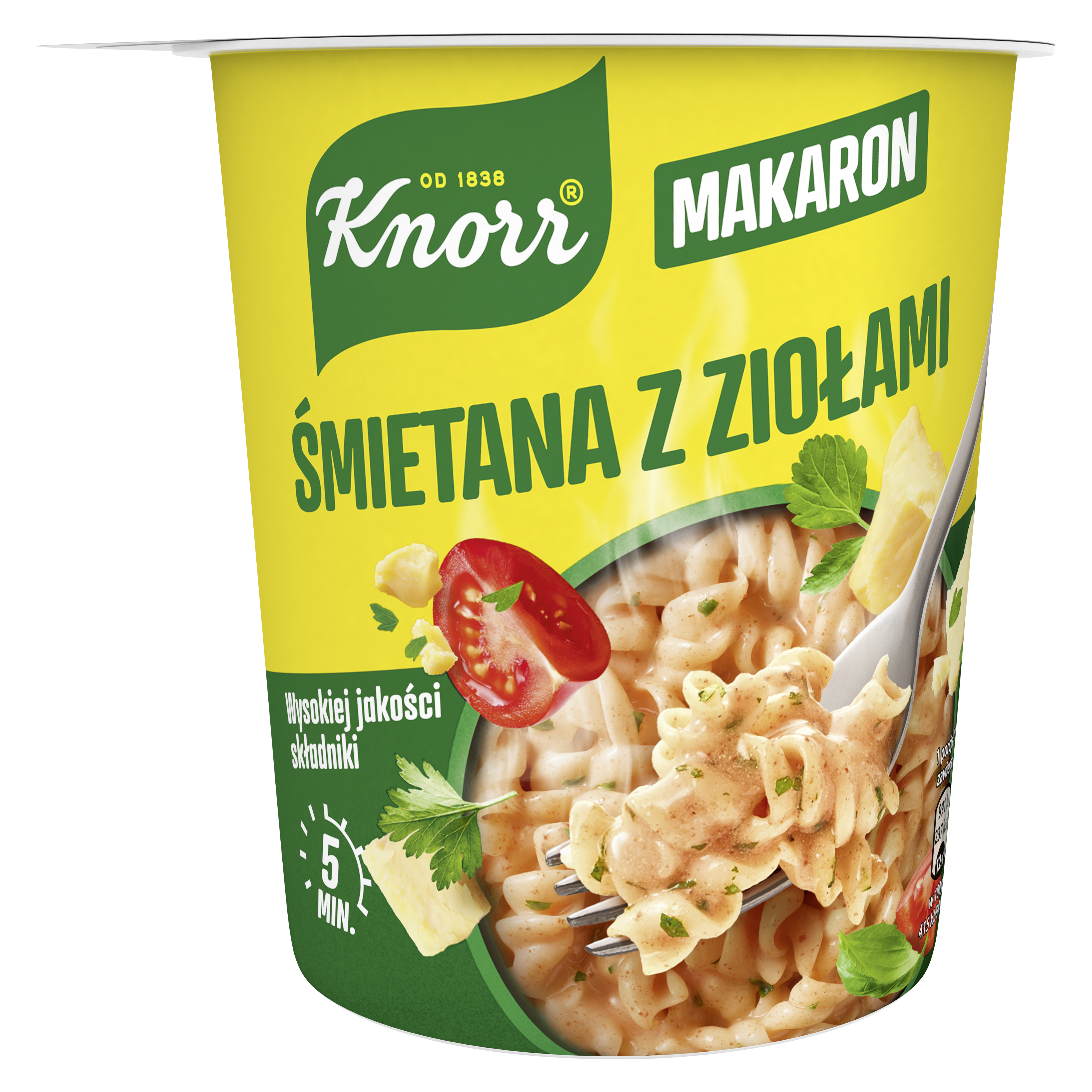 Knorr Danie Makaron Śmietana Z Ziołami 59G