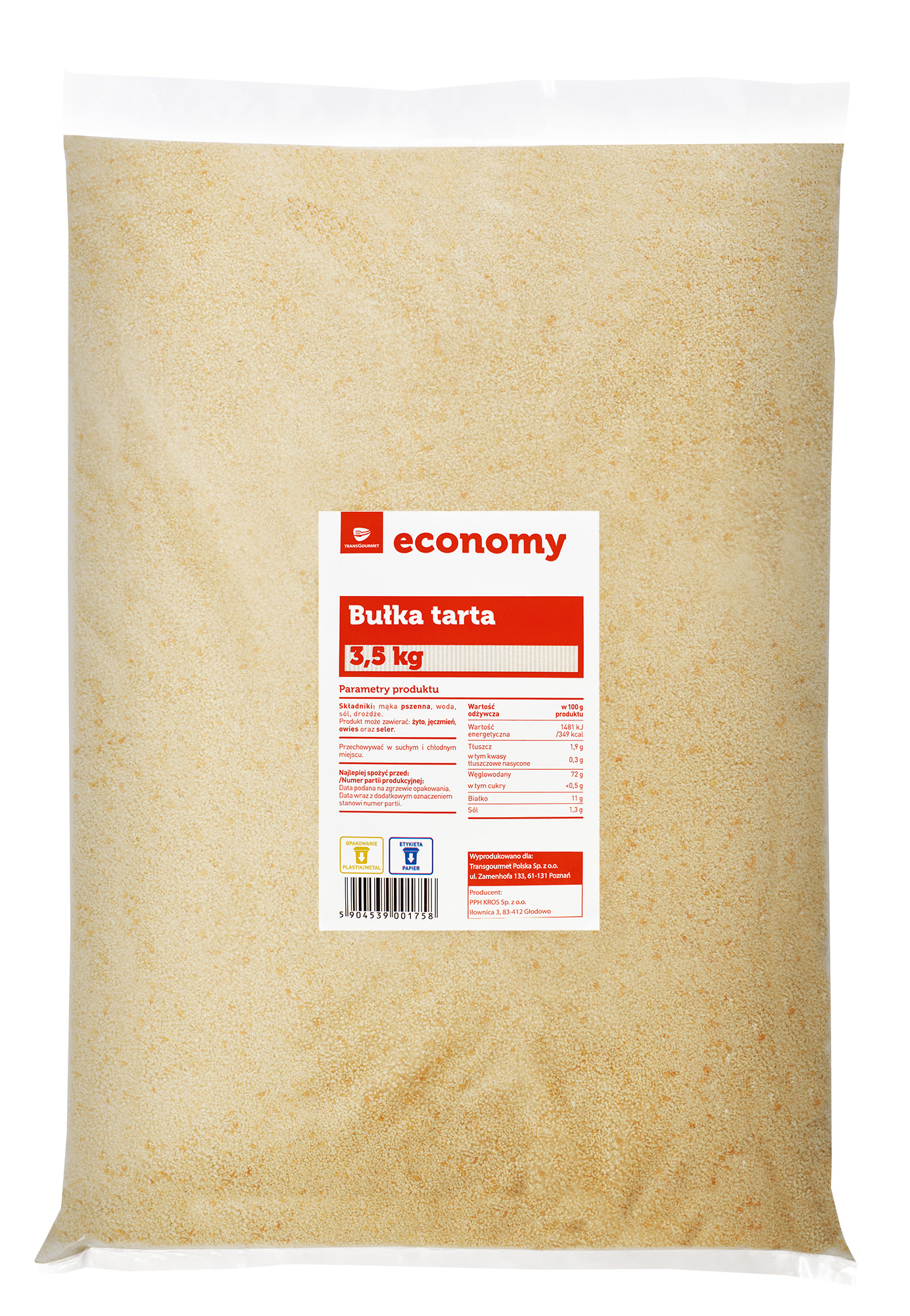Tge Bułka Tarta 3,5Kg