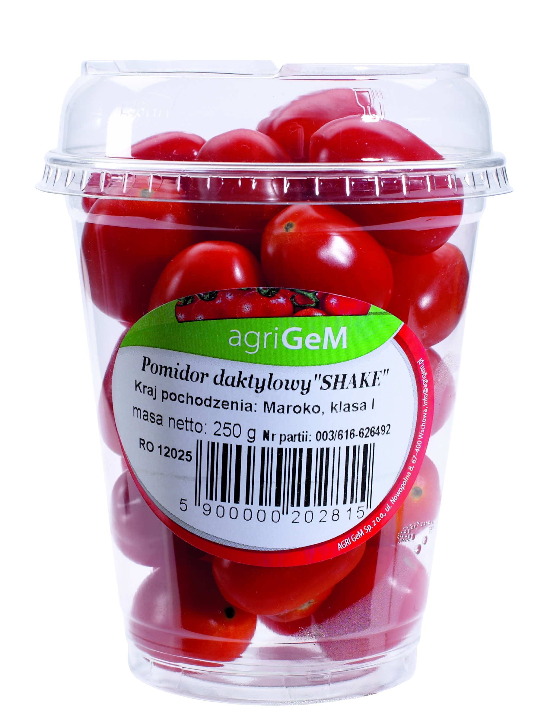 Pomidor Daktylowy Czerwony Shake Klasa I Polska 250G