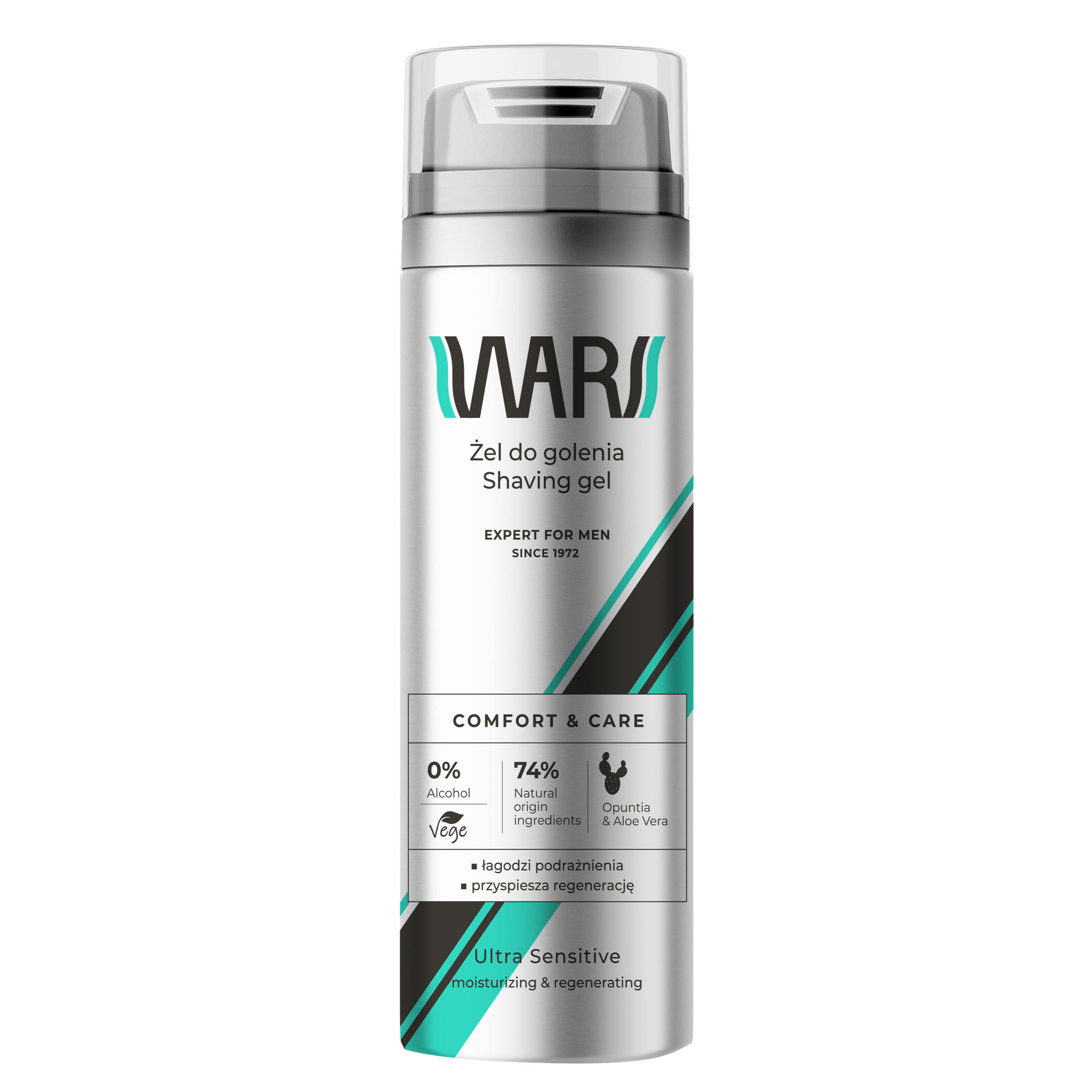 Wars Expert For Men Żel Do Golenia Ultra Sensitive Opuncja&Aloes 200Ml