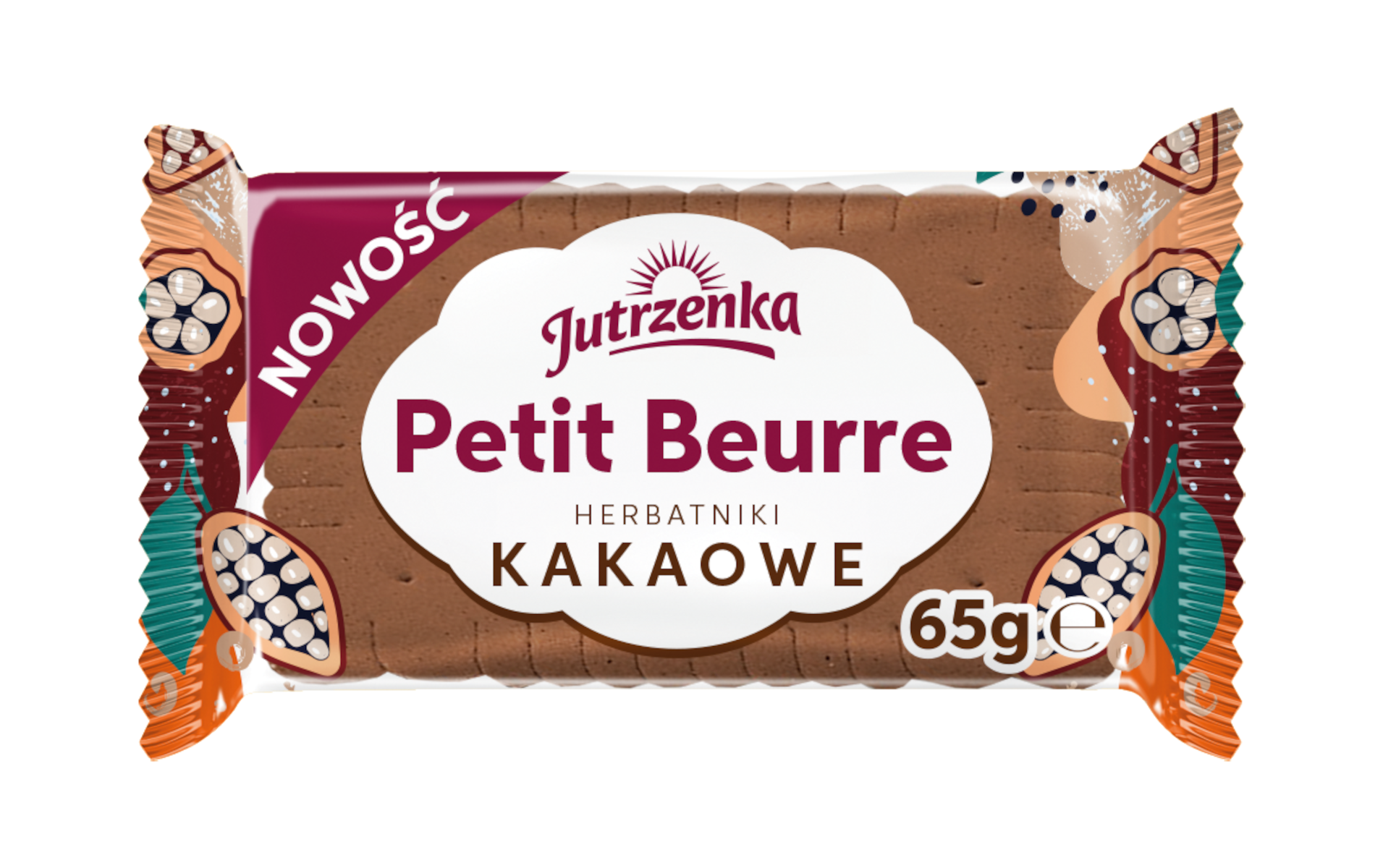 Jutrzenka Herbatniki Petit Beurre Kakaowe 65G