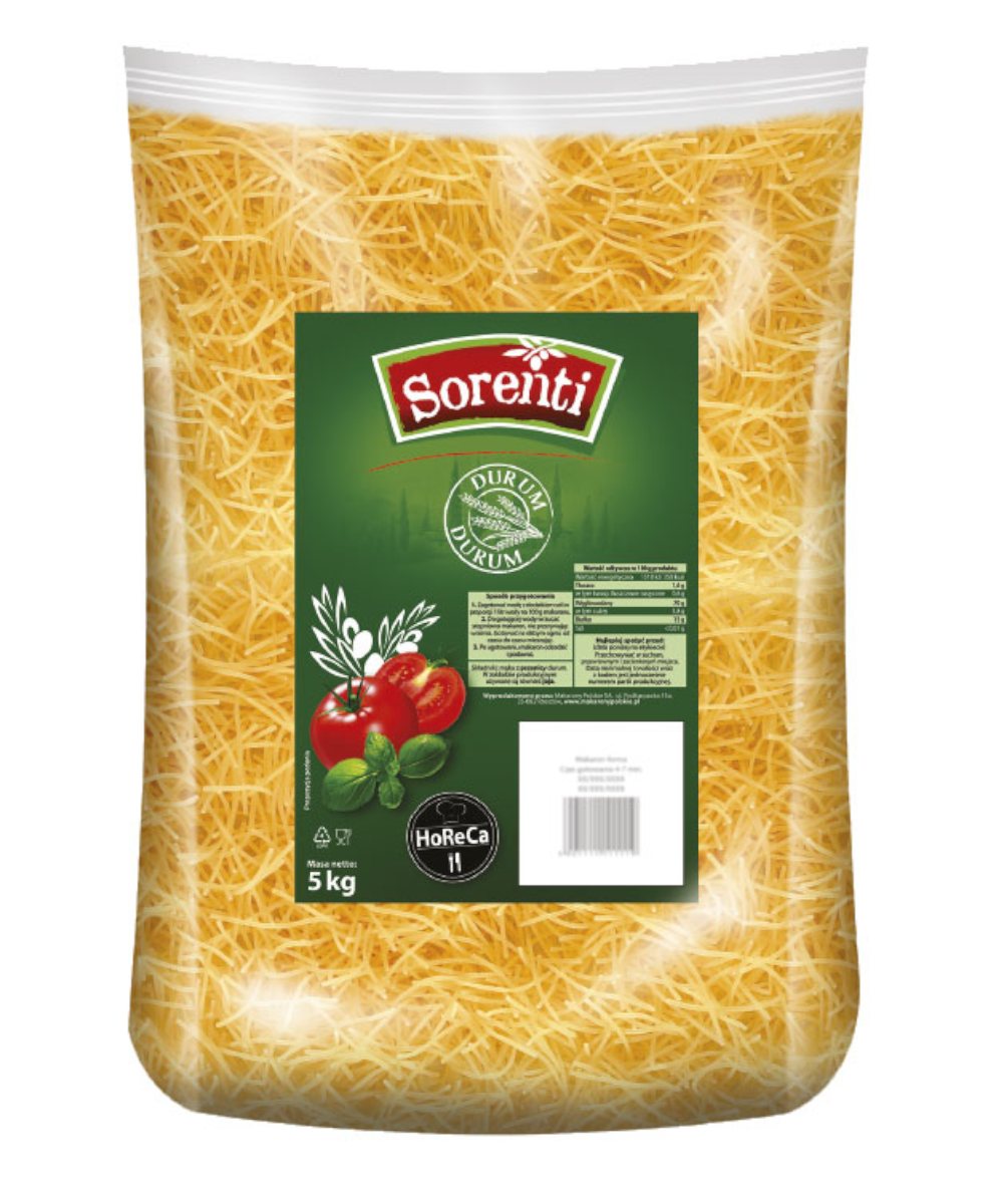 Makaron Sorenti Nitki Durum 5000G